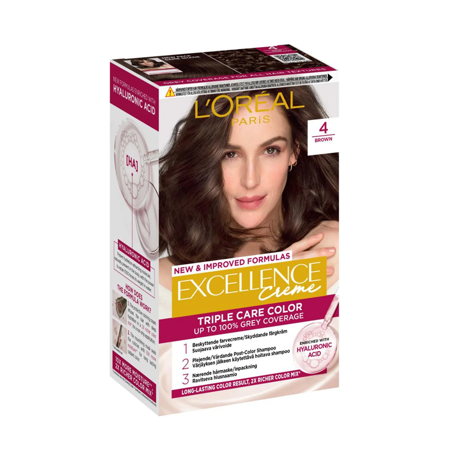 LOREAL EXCELLENCE 4-NATURAL BROWN *1 - Image 2