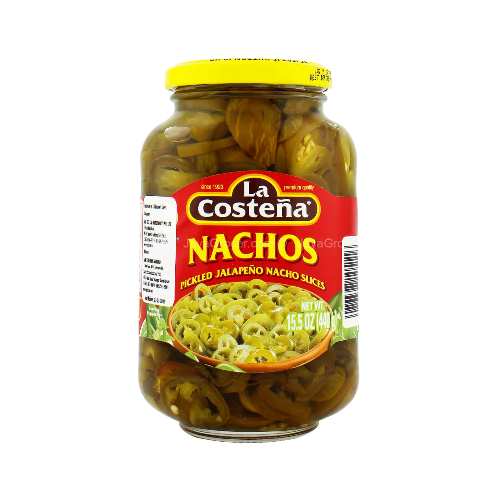 La Costena Nachos Pickled Jalapeno Nacho Slices 440g - Image 2