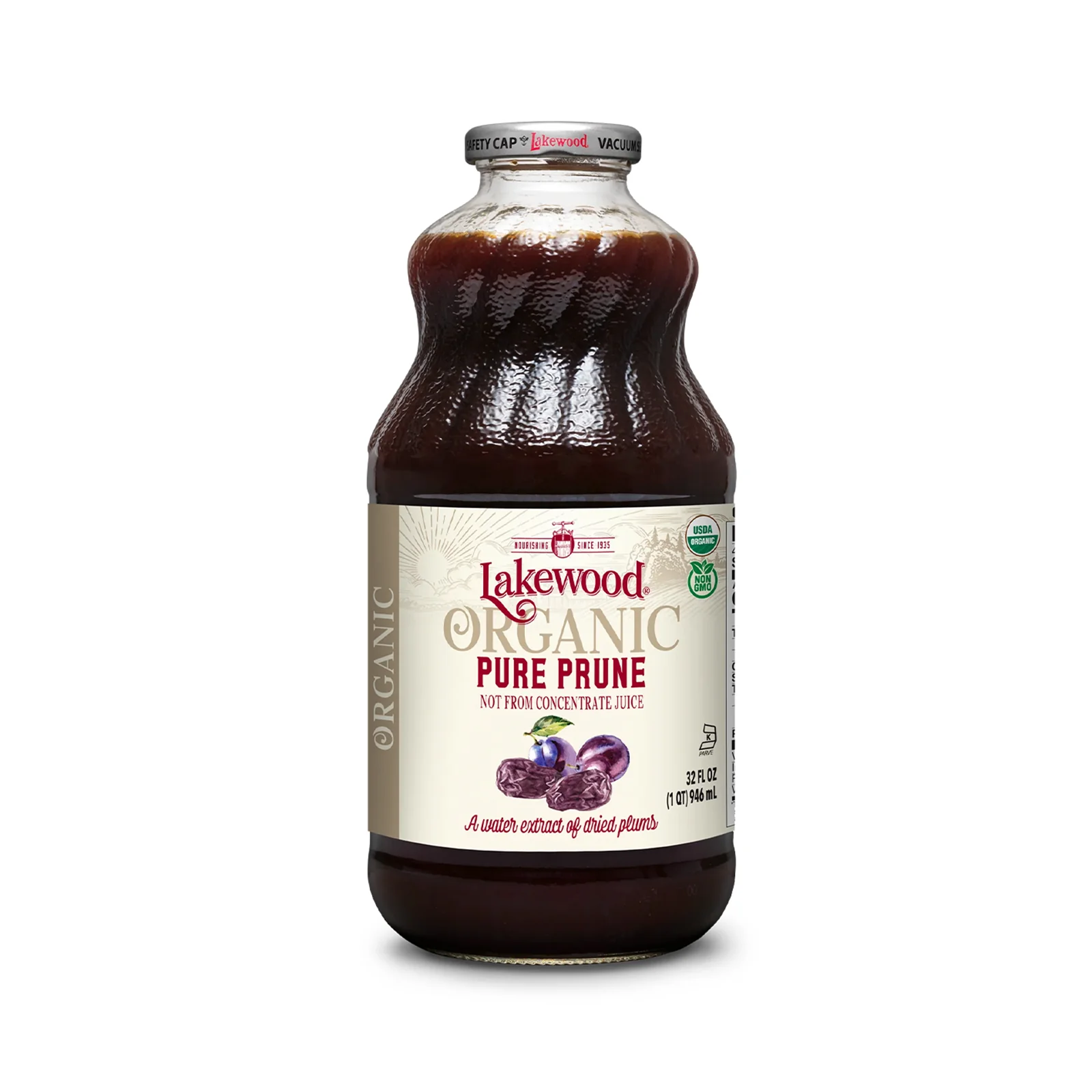 Lakewood Organic Prune Pure Juice 946ml - Image 2