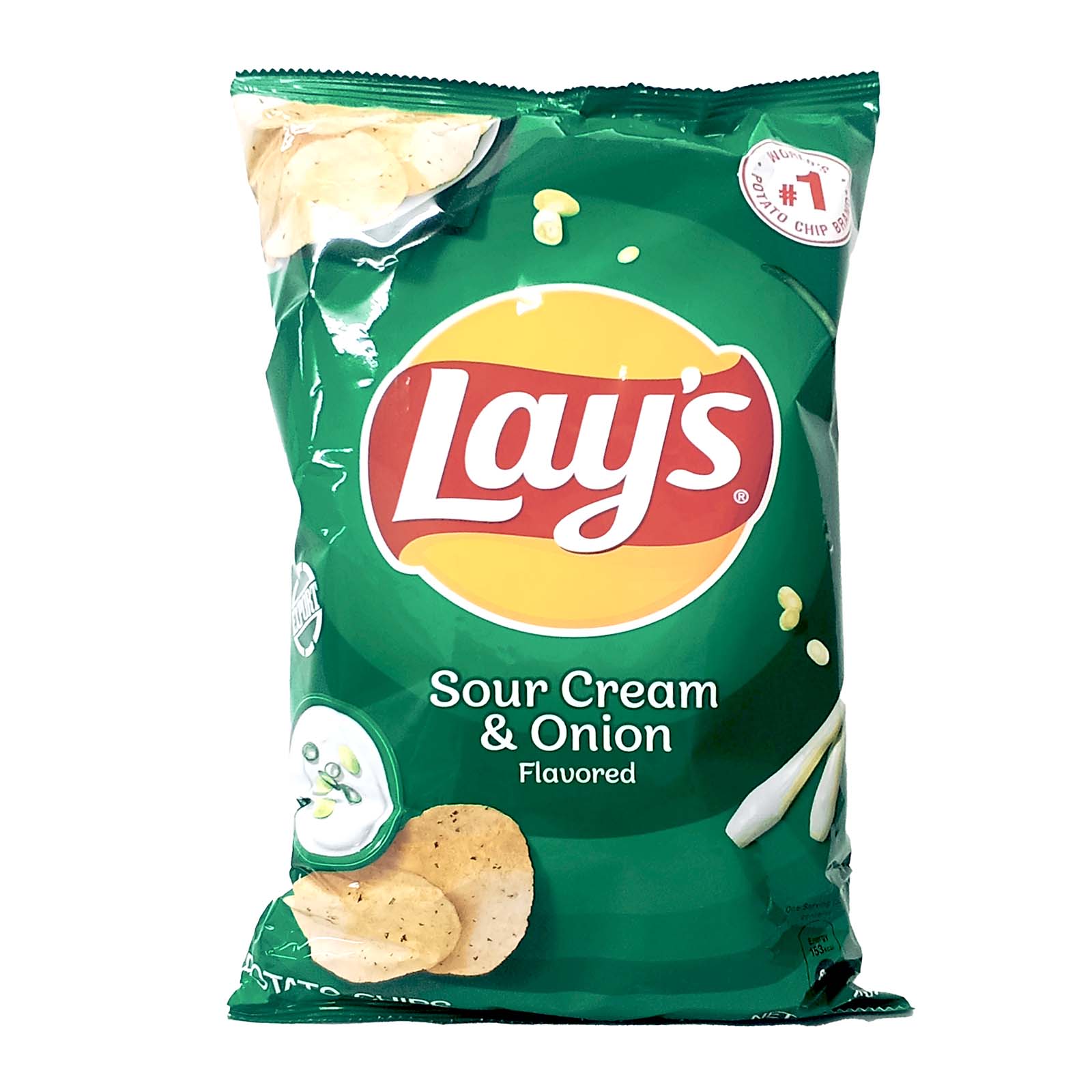 Lays Sour Cream and Onion Potato Chips 170g - Image 2