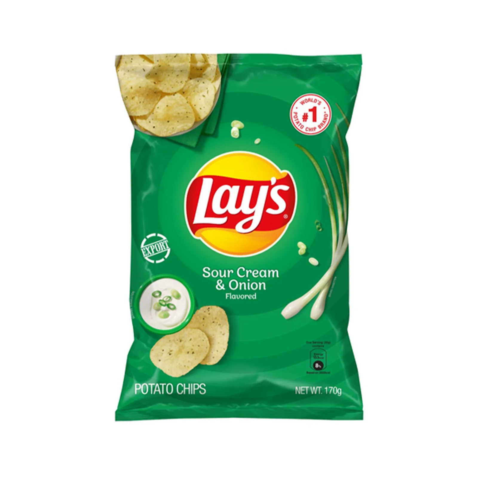 Lays Sour Cream and Onion Potato Chips 50g - Image 2