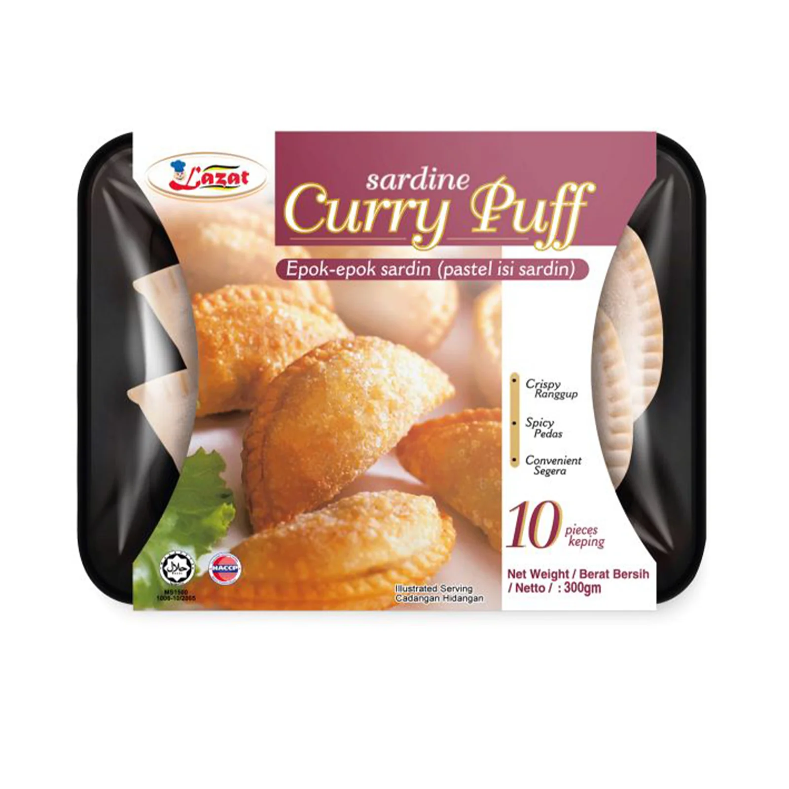 Lazat Sardine Curry Puff 300g - Image 2