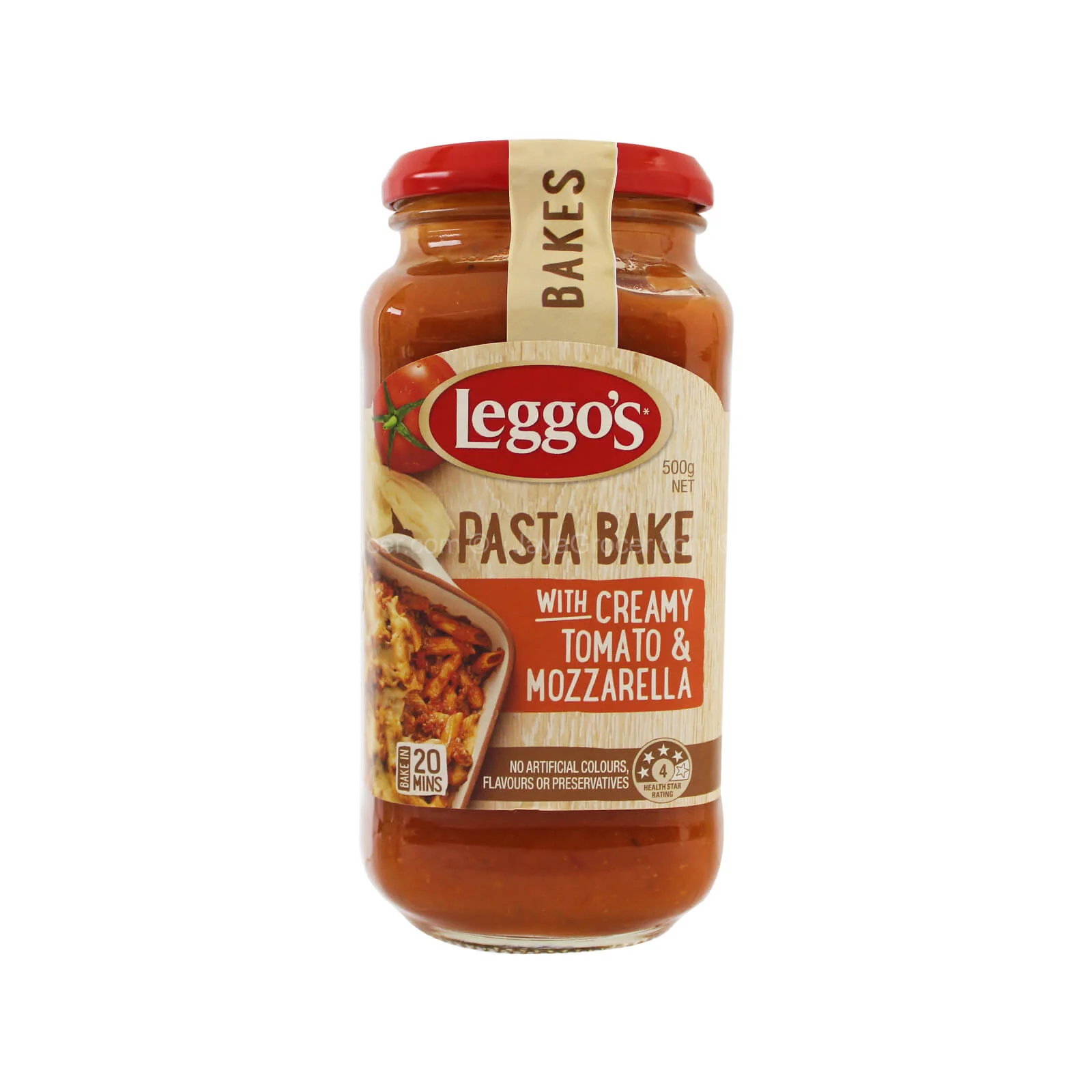 Leggo's Pasta Bake Creamy Tomato & Mozzarella 500g - Image 2