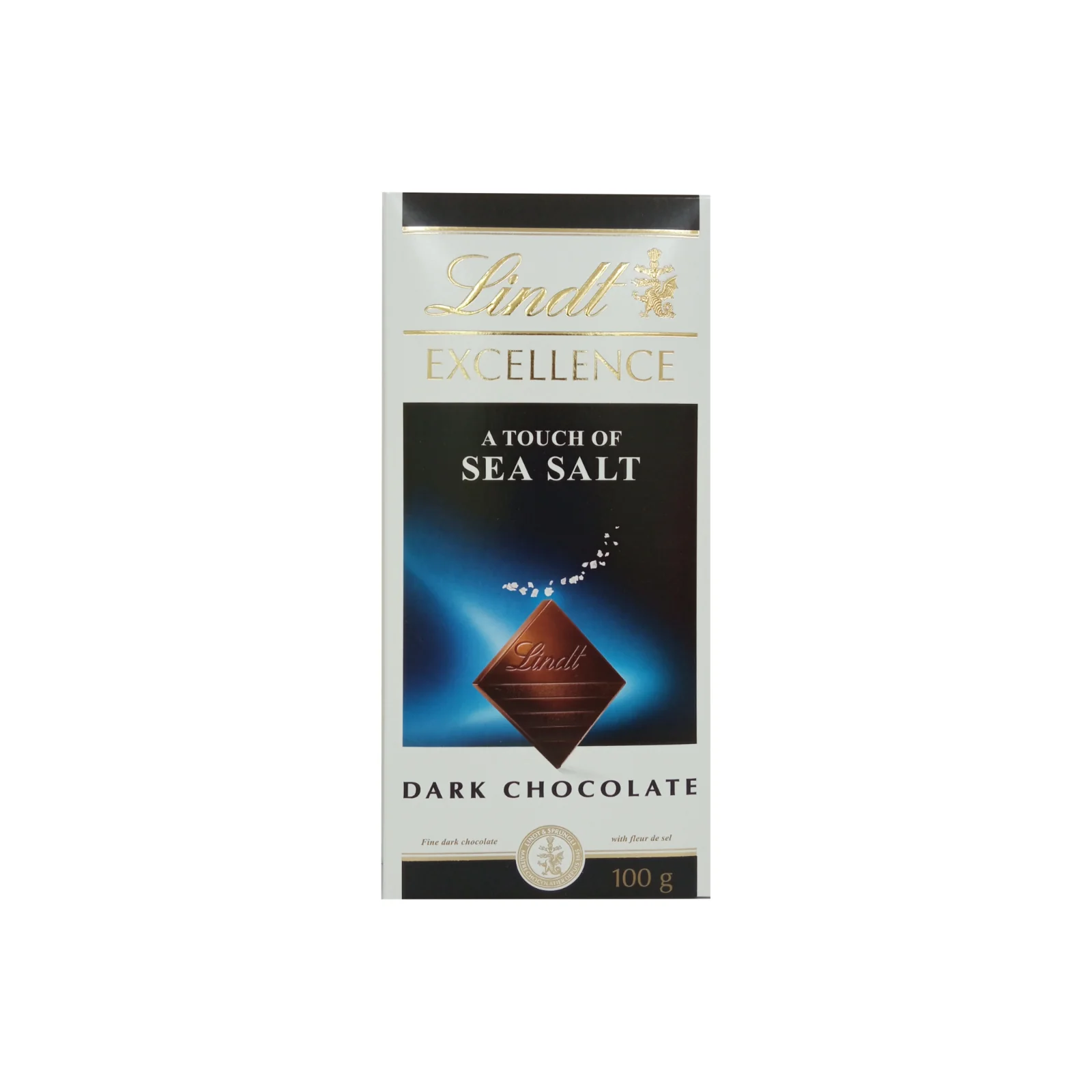 Lindt Excellence Sea Salt Dark Chocolate Bar 100g - Image 2