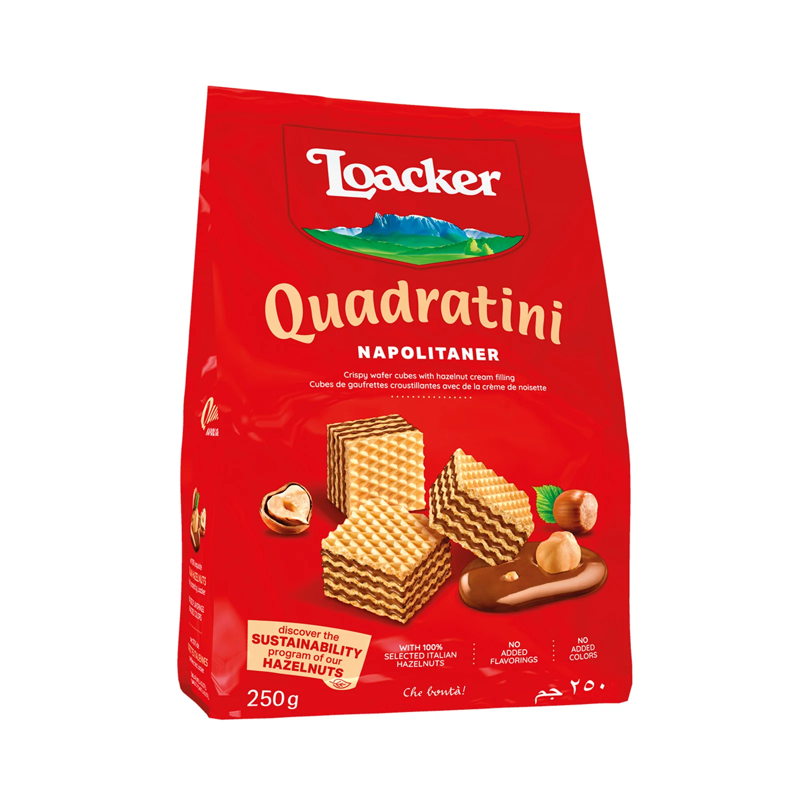 Loacker Quadratini Napolitaner Biscuit 250g - Image 2