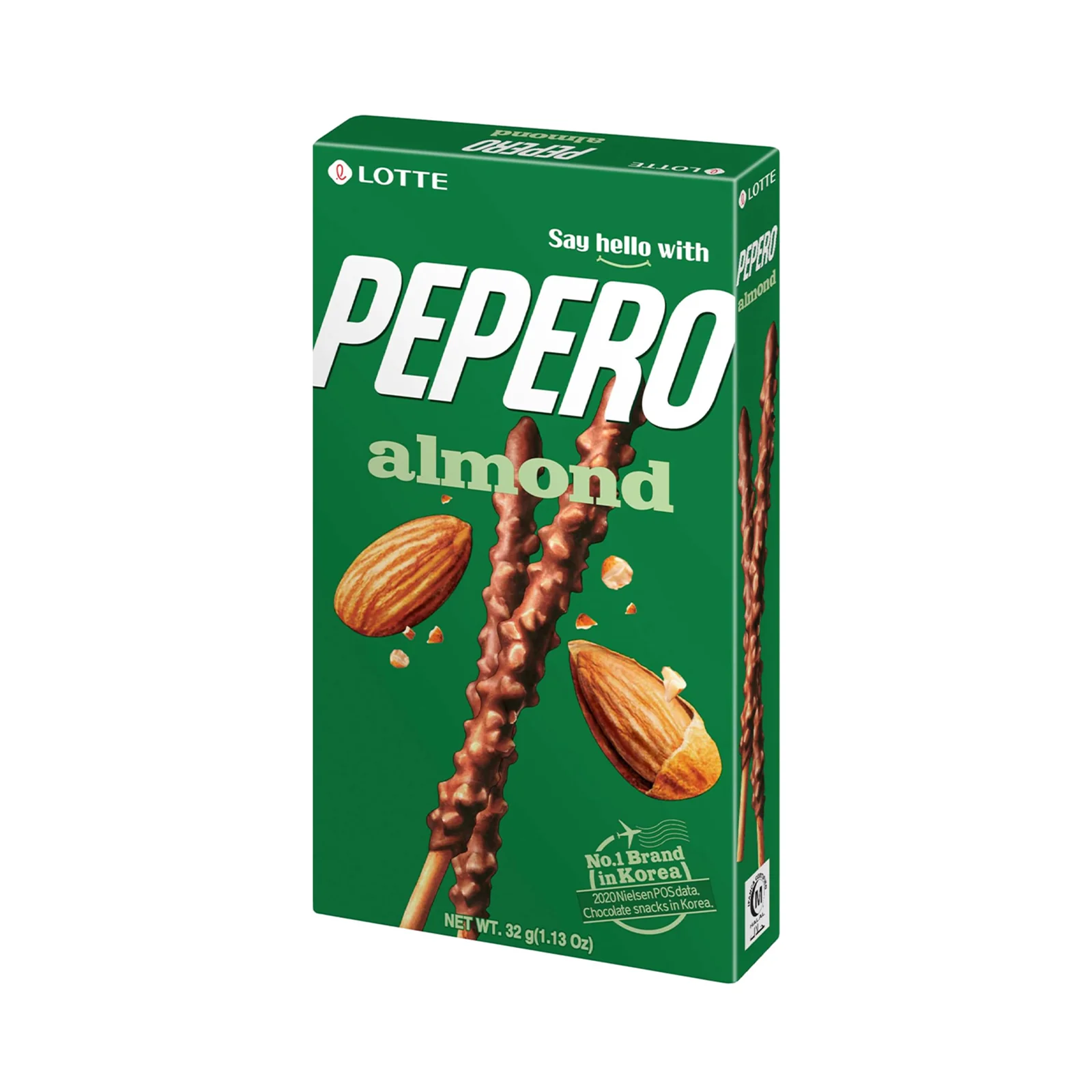 Lotte Almond Pepero Biscuit Sticks 32g - Image 2