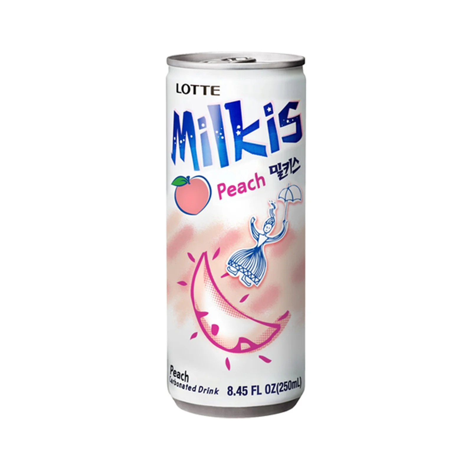 Lotte Milkis Peach Can 250ml - Image 2