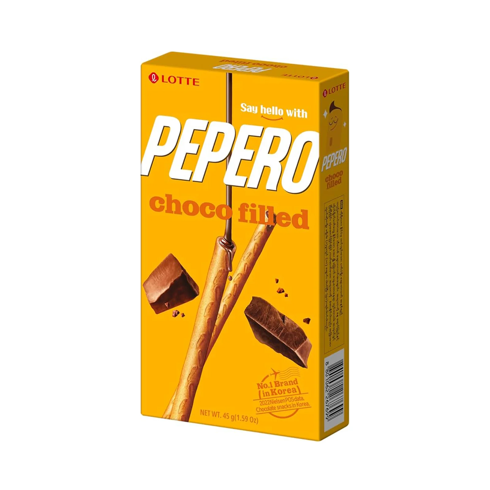 Lotte Pepero Nude with Chocolate Filling 50g - Image 2