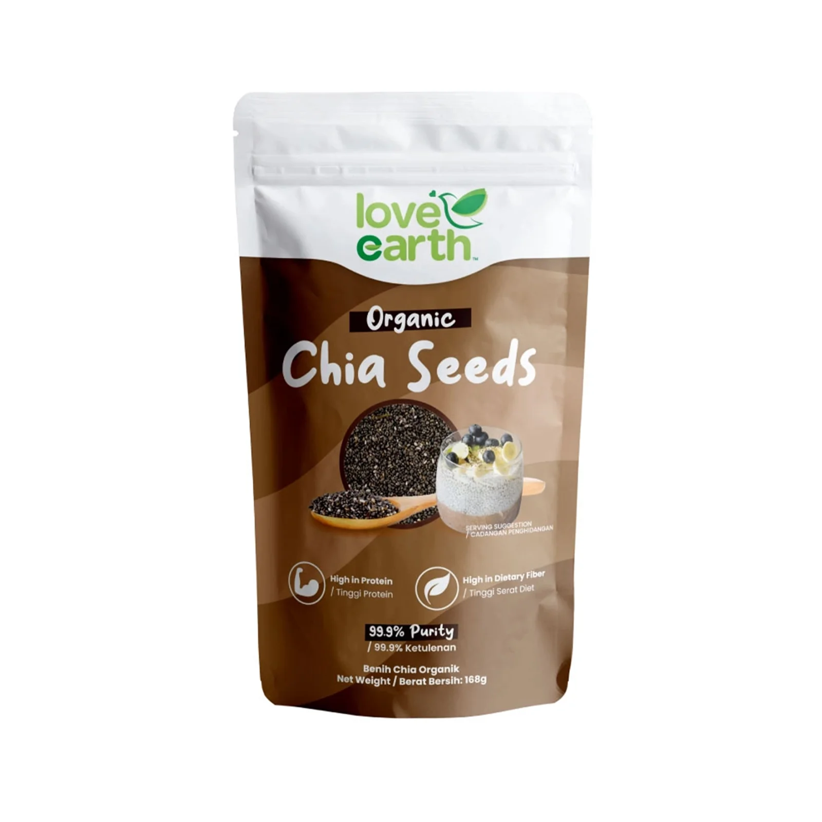 Love Earth Organic Chia Seeds 168g - Image 2