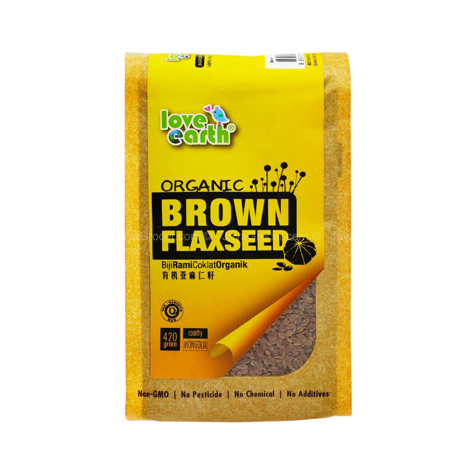 Love Earth Organic Brown Flaxseed 420g - Image 2