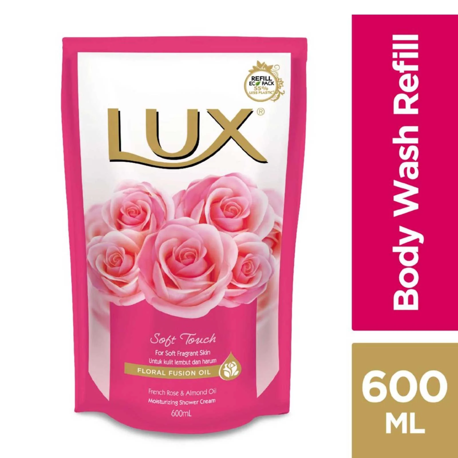 Lux Soft Touch Shower Cream (Refill) 600ml