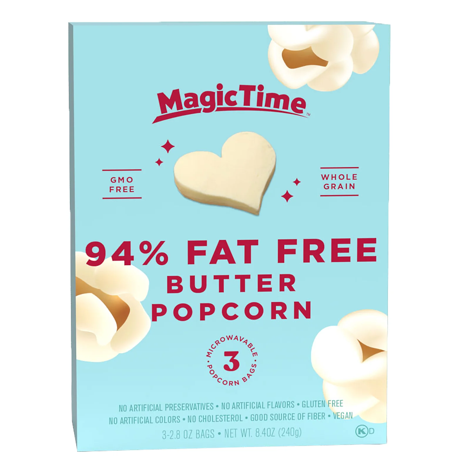 Magic Time Popcorn Fat Free Butter Popcorn 242.4g - Image 2