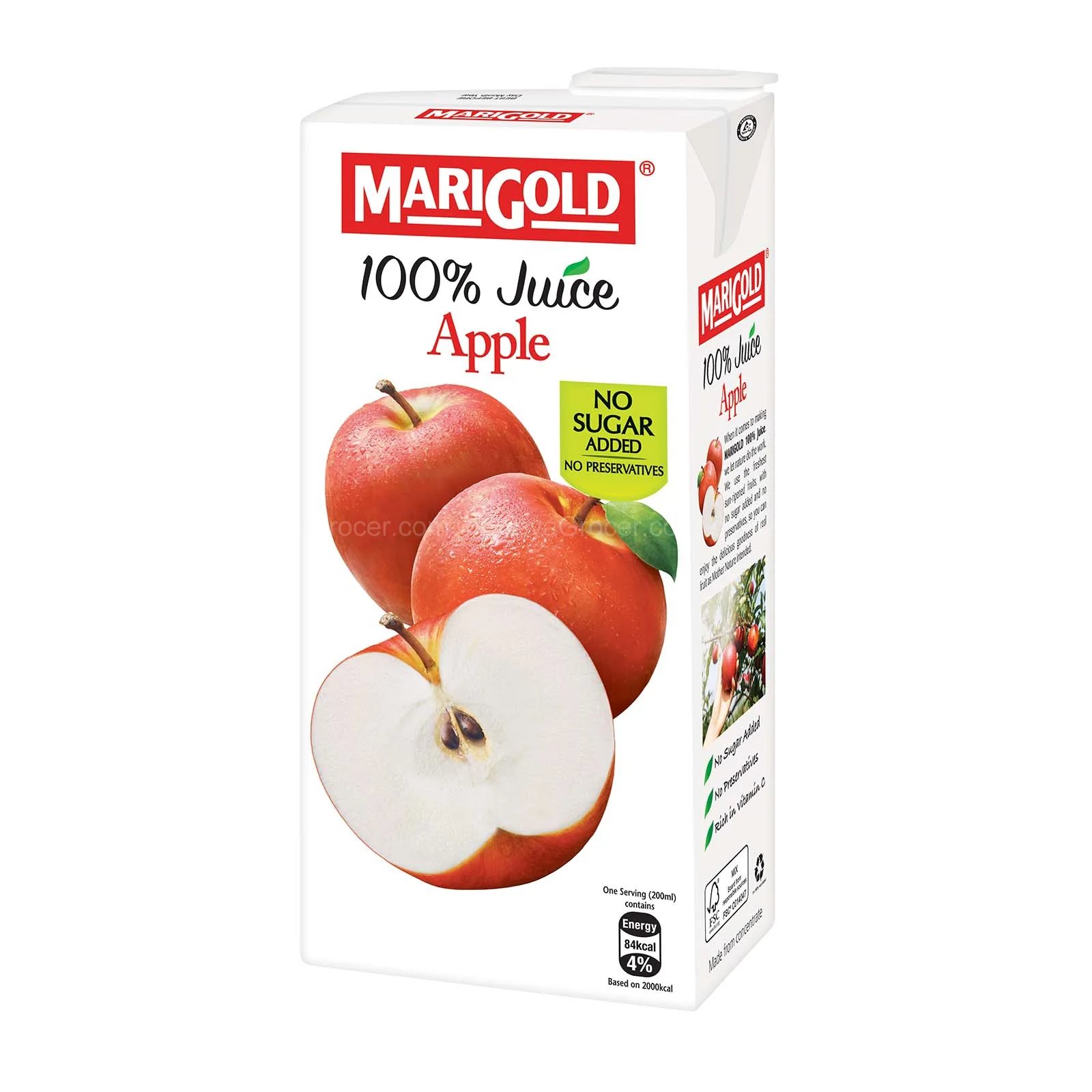 Marigold 100% Apple Juice 1L - Image 2
