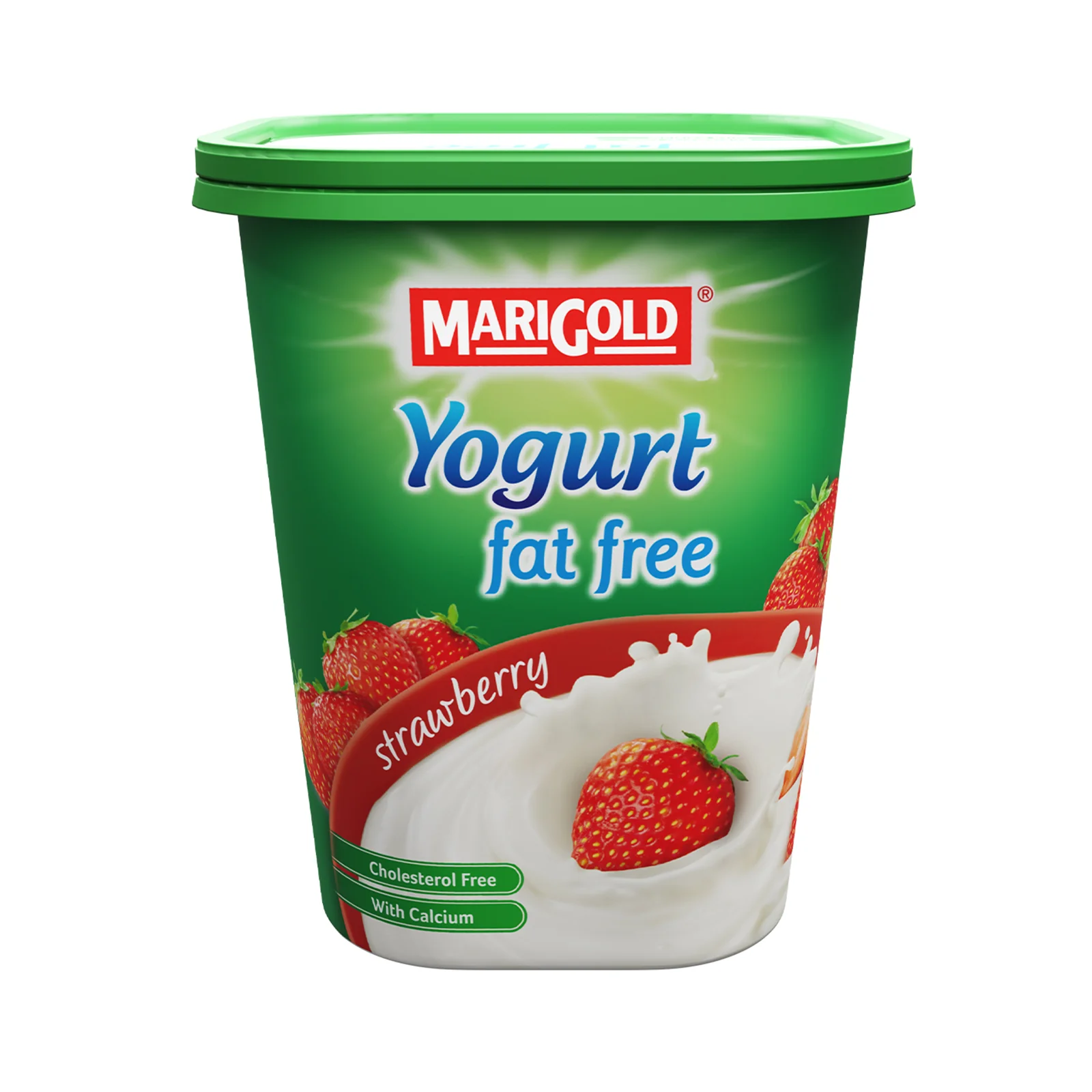 Marigold Fat Free Strawberry Yogurt 470g