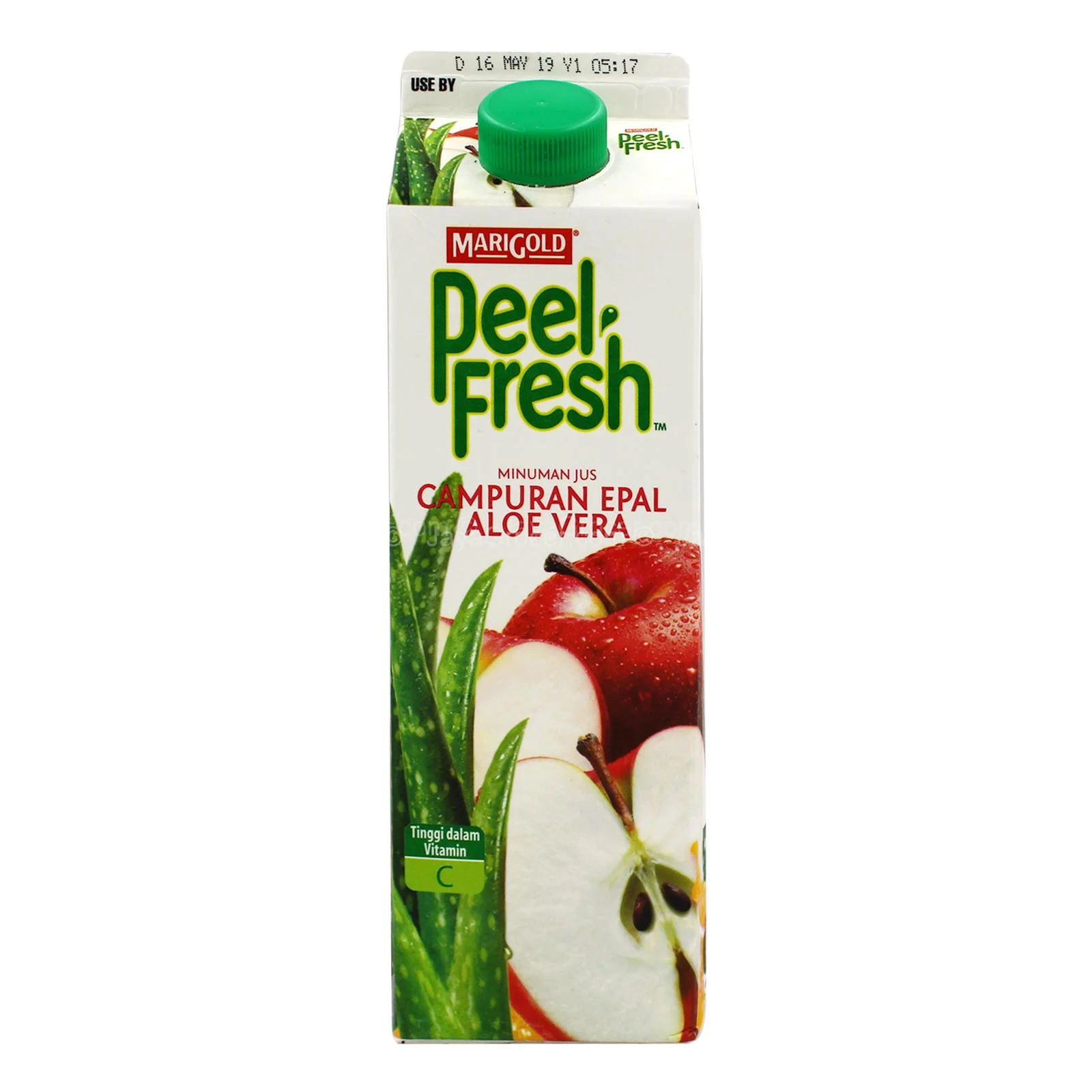 Marigold Peel Fresh Apple with Aloe Vera 1L - Image 2