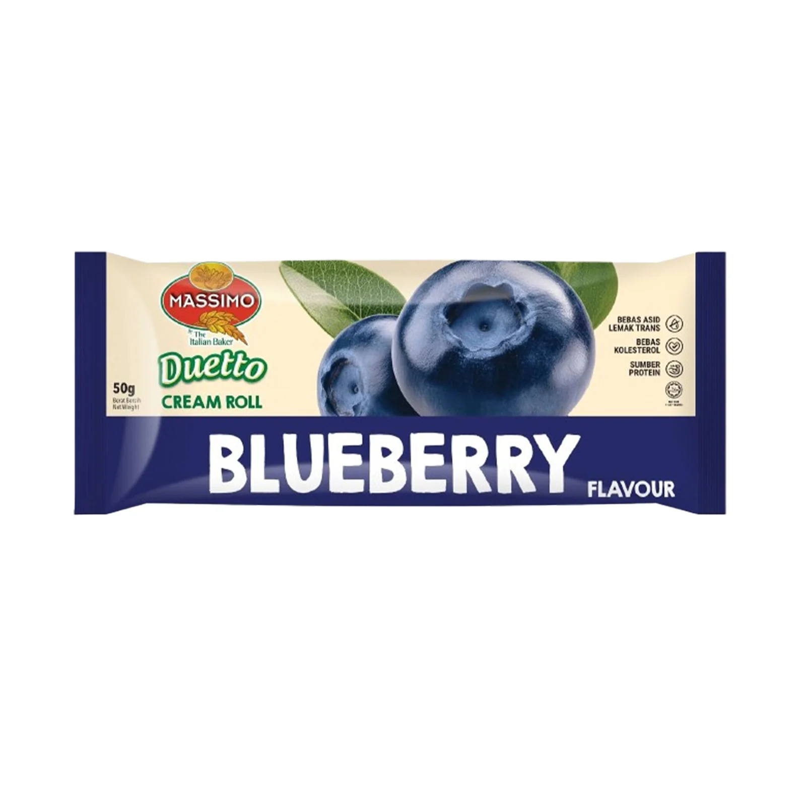 Massimo Duetto Blueberry Cream Bread 50g - Image 2