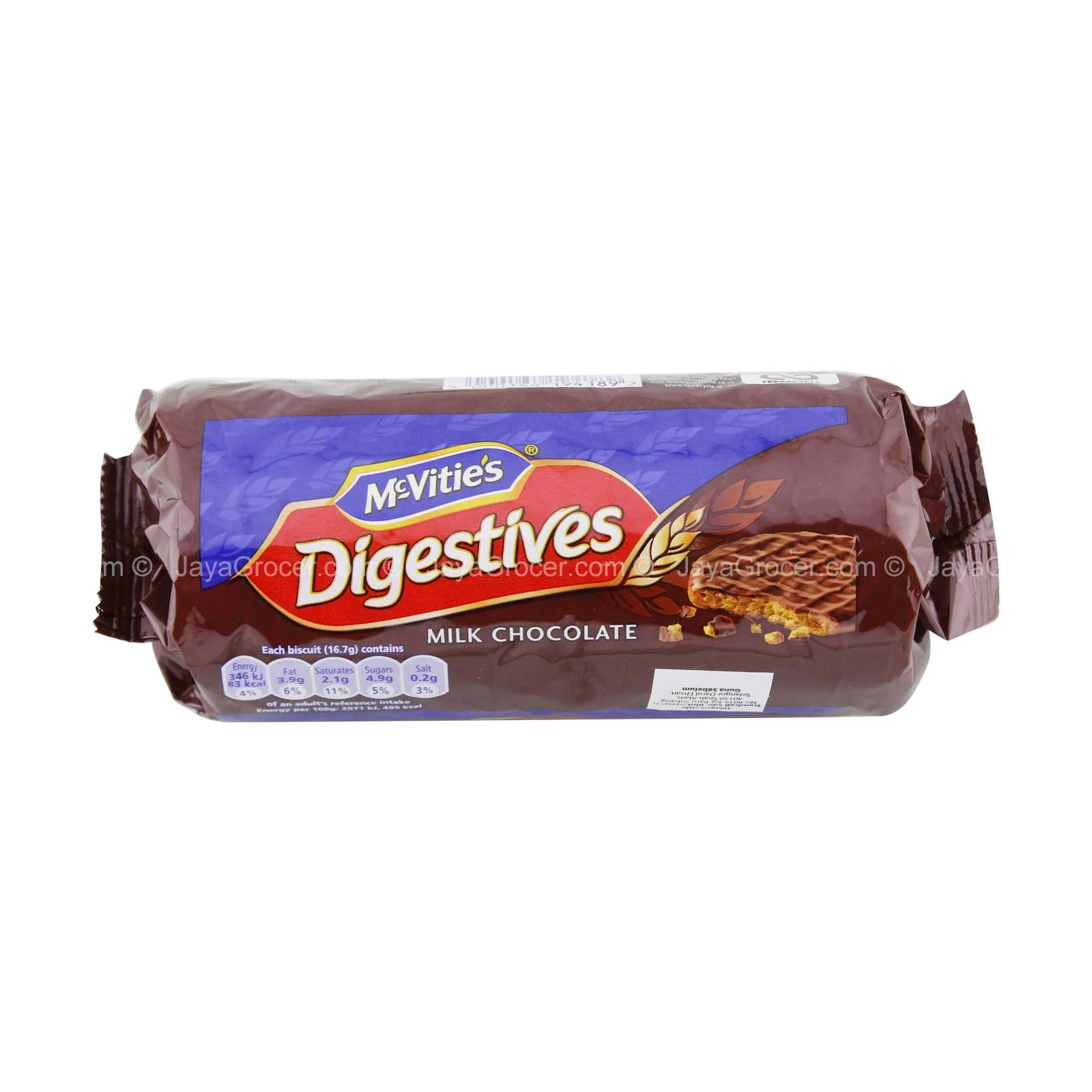 Mcvities Milk Chocolate Digestives Biscuit 266g - Image 2