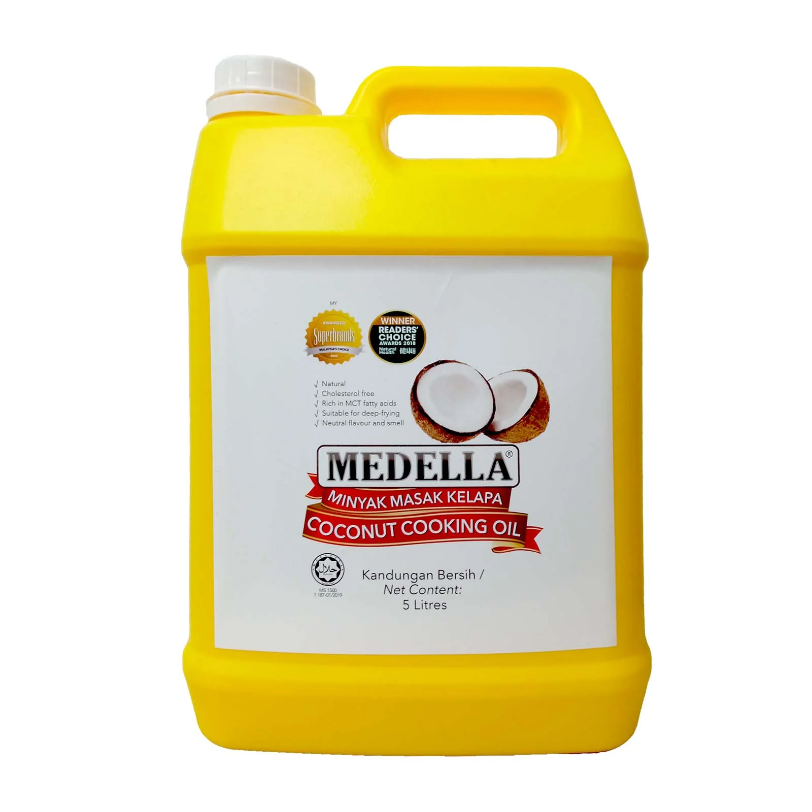 Medella Coconut Cooking Oil 5L - Image 2