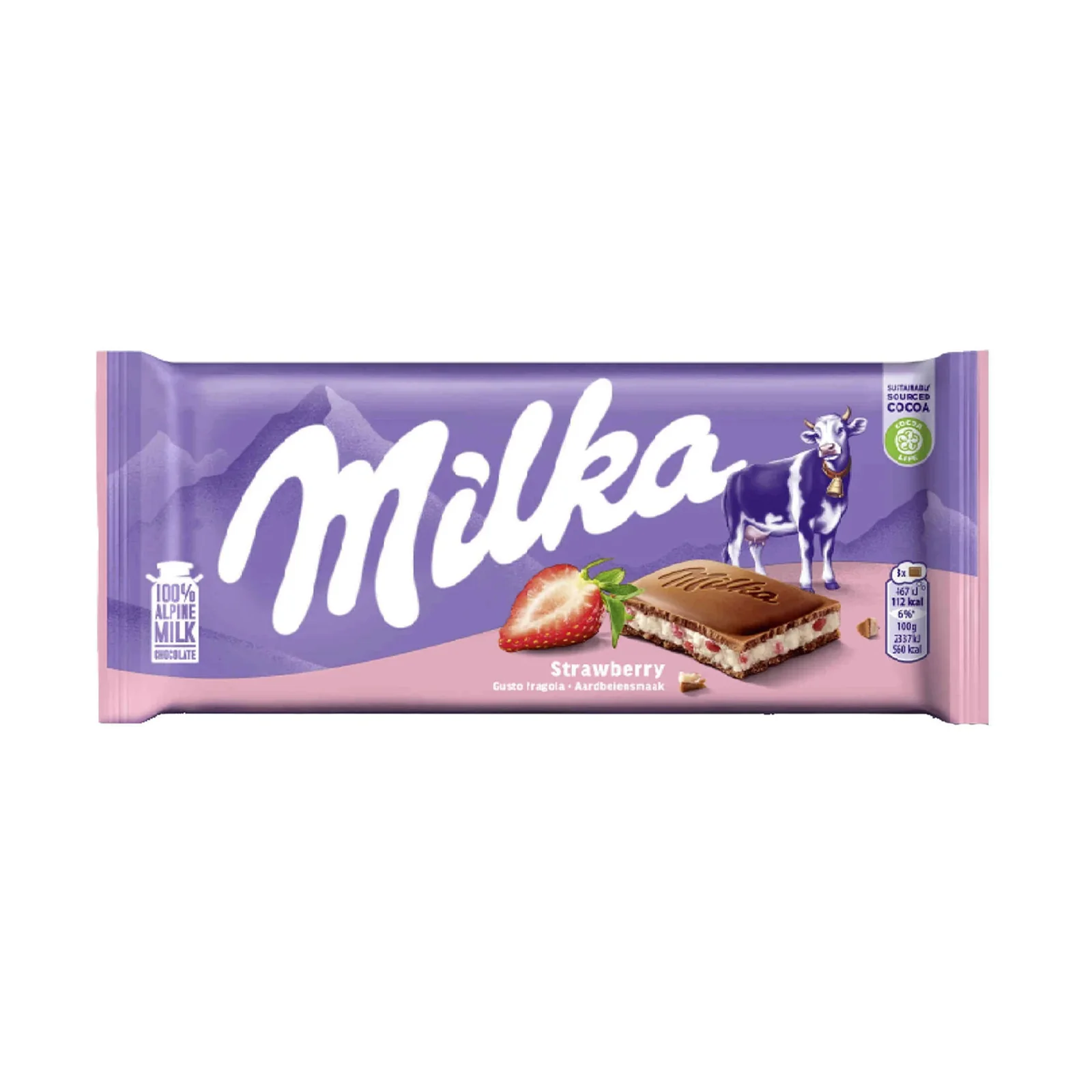 Milka Strawberry Yoghurt 100g - Image 2