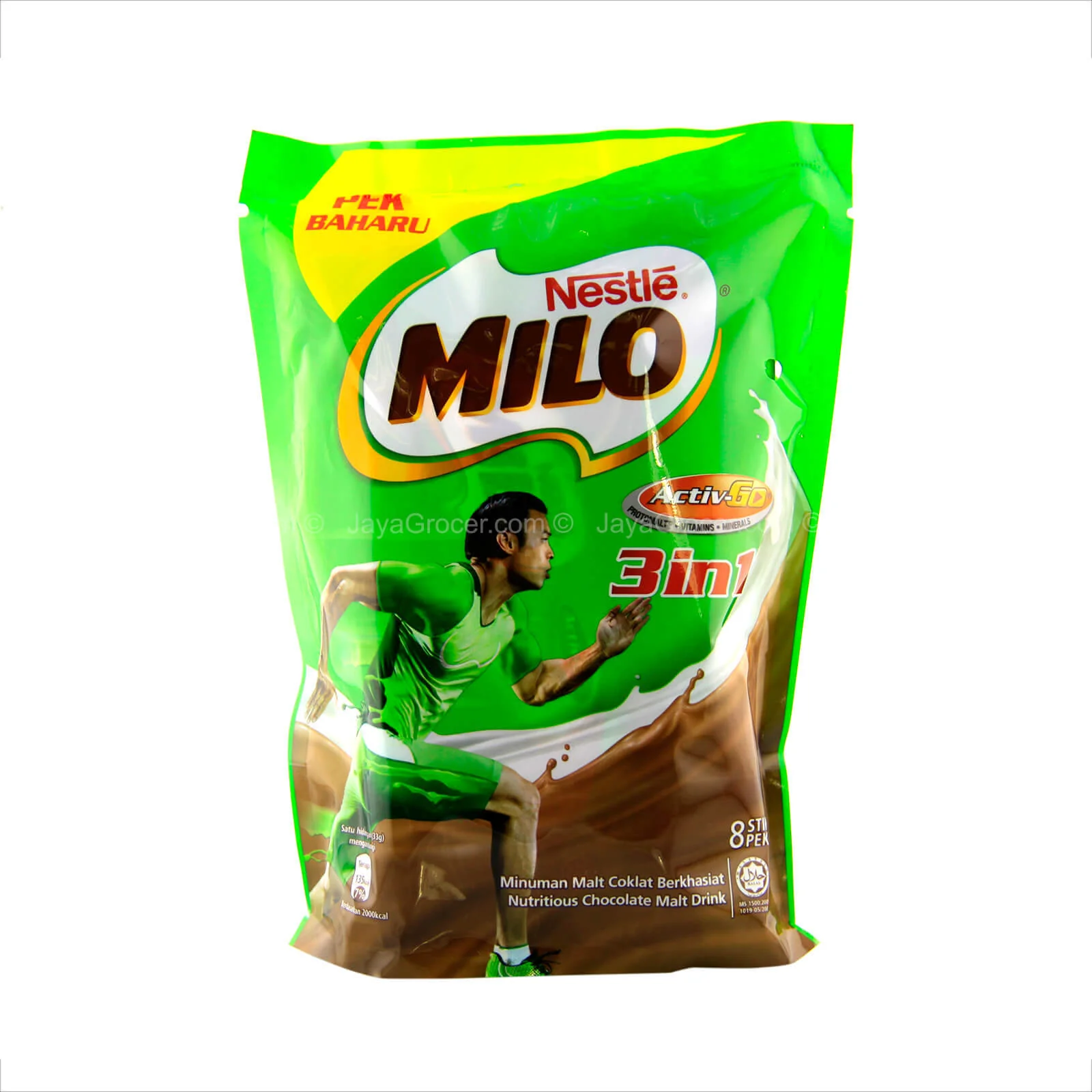 Milo 3 in 1 Chocolate Malt Drink 33g x 8 - Image 2