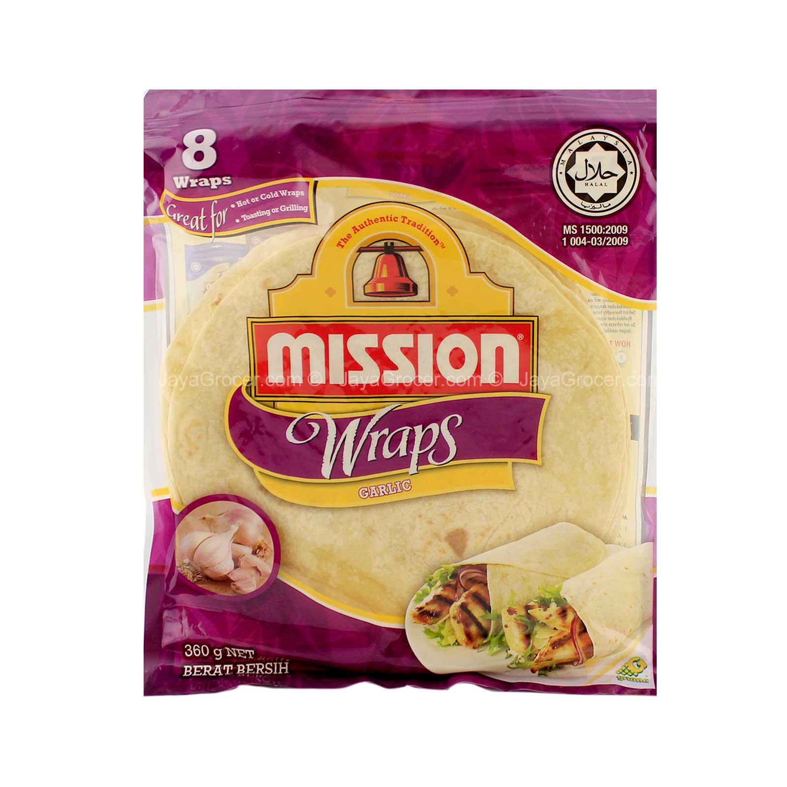 Mission Garlic Wraps 360g - Image 2