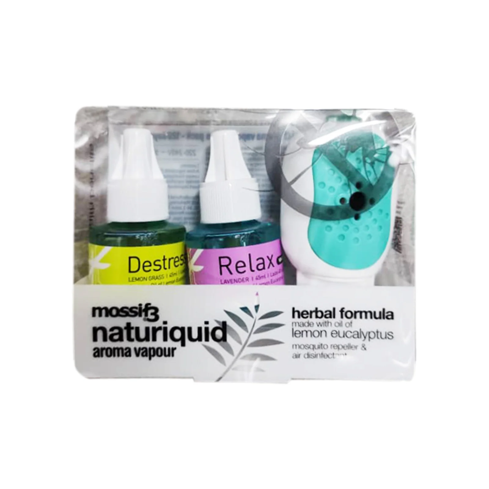 Mossif3 Naturiquid Mosquito Repellent (with Heater) 45ml x 2 - Image 2