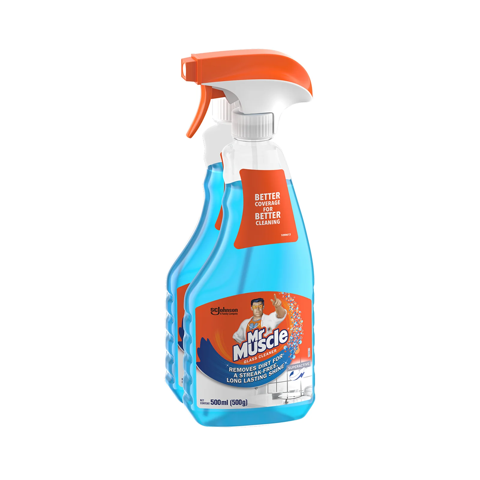 Mr Muscle Kiwi Kleen SuperActive Glass Cleaner 500ml x 2 - Image 2
