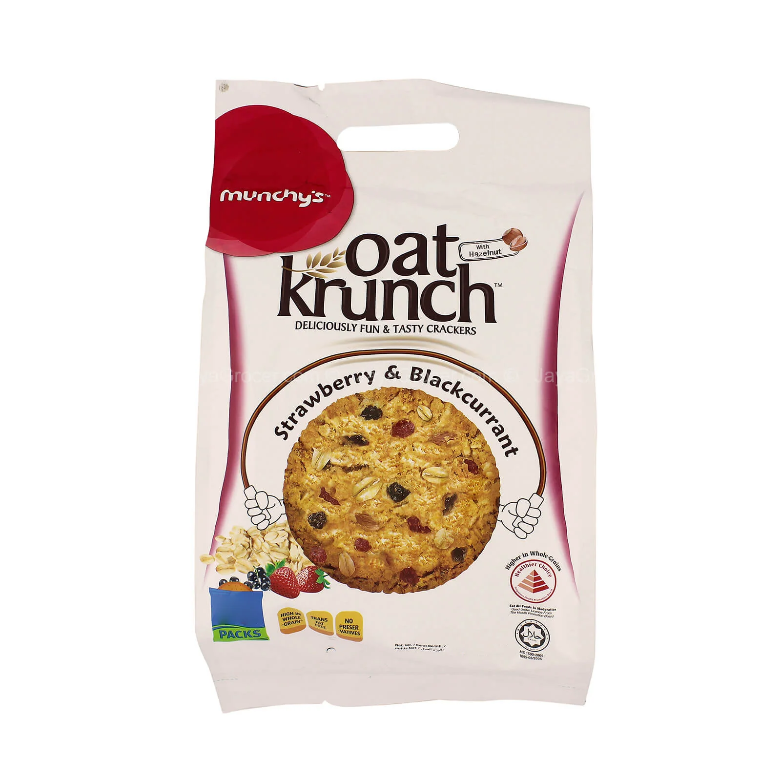 Munchys Oat Krunch Strawberry and Blackcurrant Biscuit 390g - Image 2