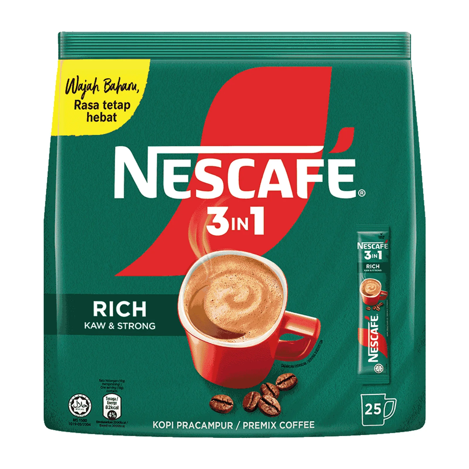 Nescafe 3 in 1 Rich Instant Coffee 18g x 25 - Image 2