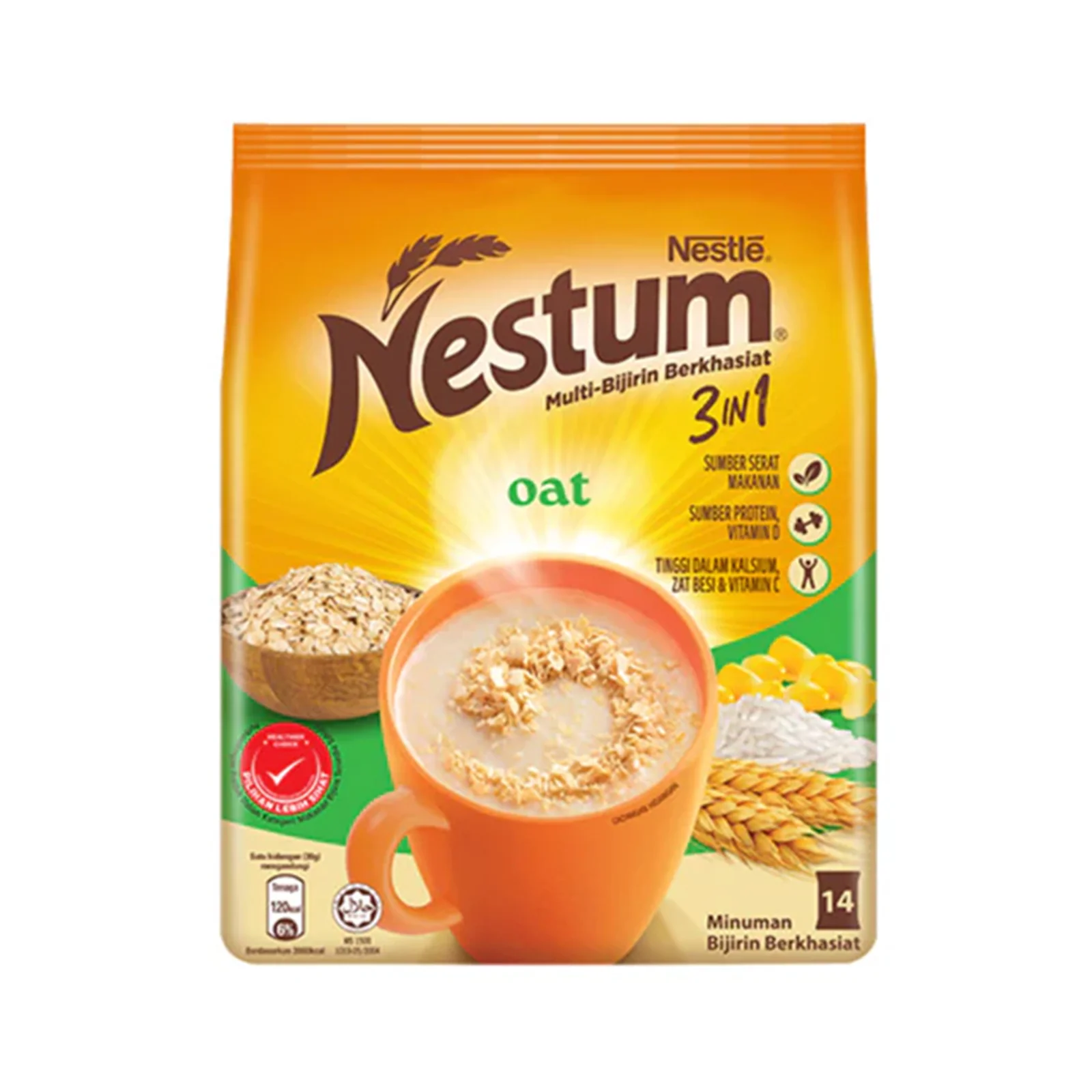 Nestle Nestum 3 in 1 Oat 30g x 14 - Image 2