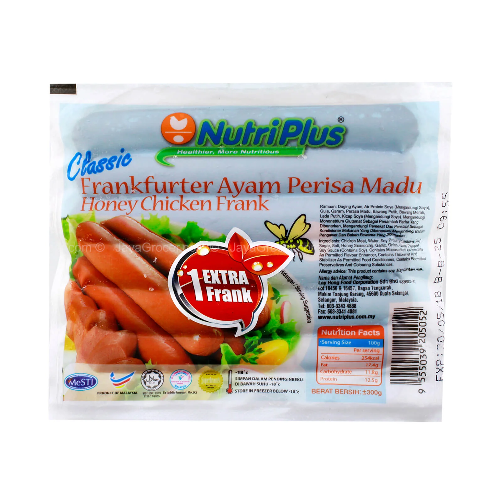 Nutriplus Honey Chicken Frank 300g - Image 2