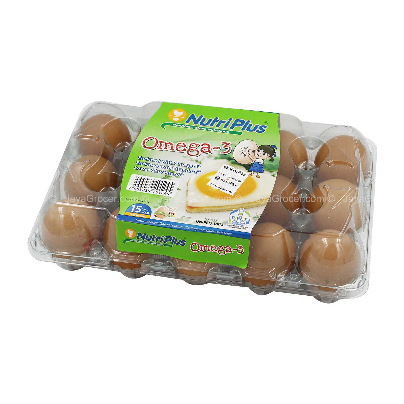 NutriPlus Omega-3 Chicken Eggs 15pcs/pack - Image 2