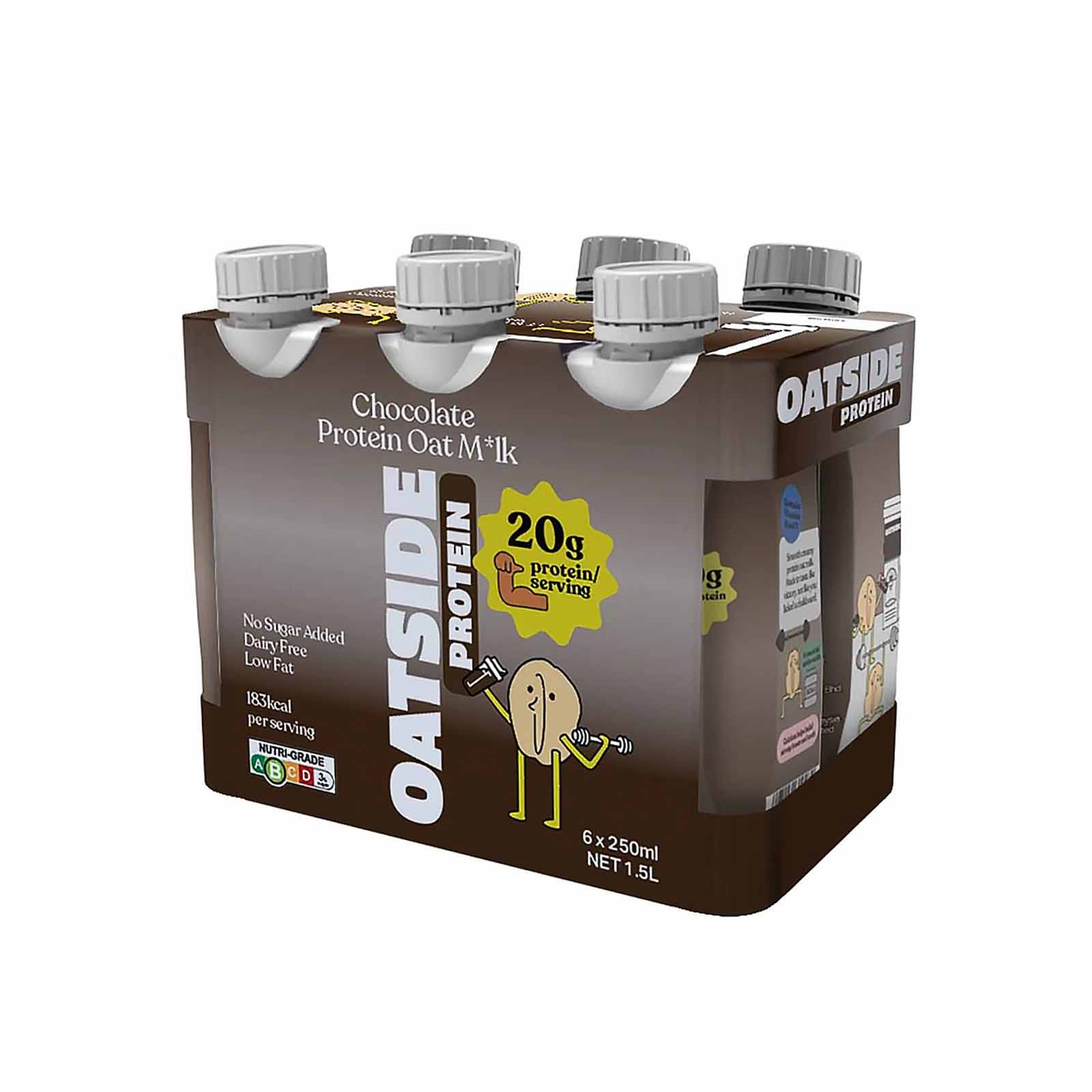 Oatside Protein Chocolate 250ml x 6 - Image 2