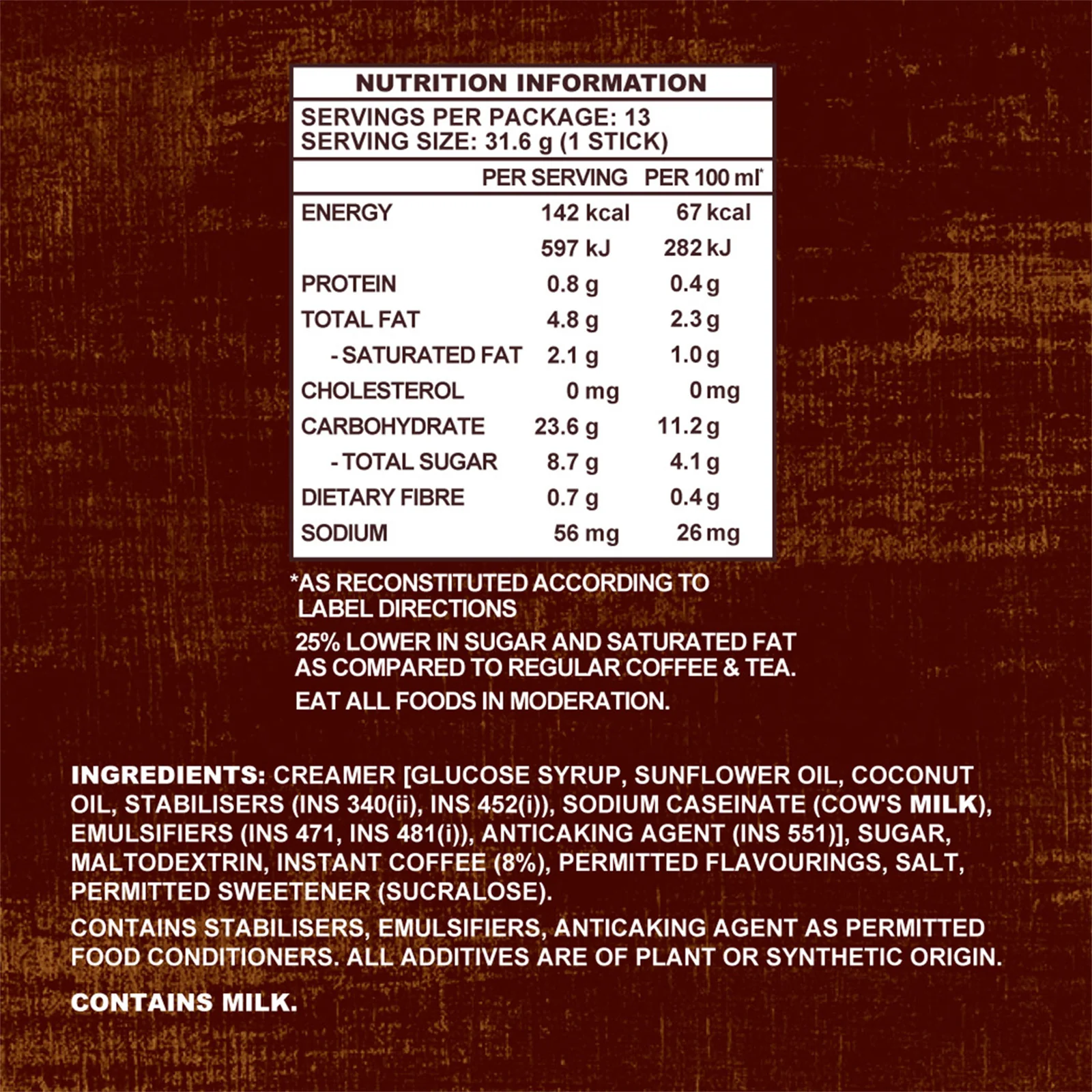 Old Town Kopitiam Smooth Roast Less Sugar 22.6g x 15 - Image 2