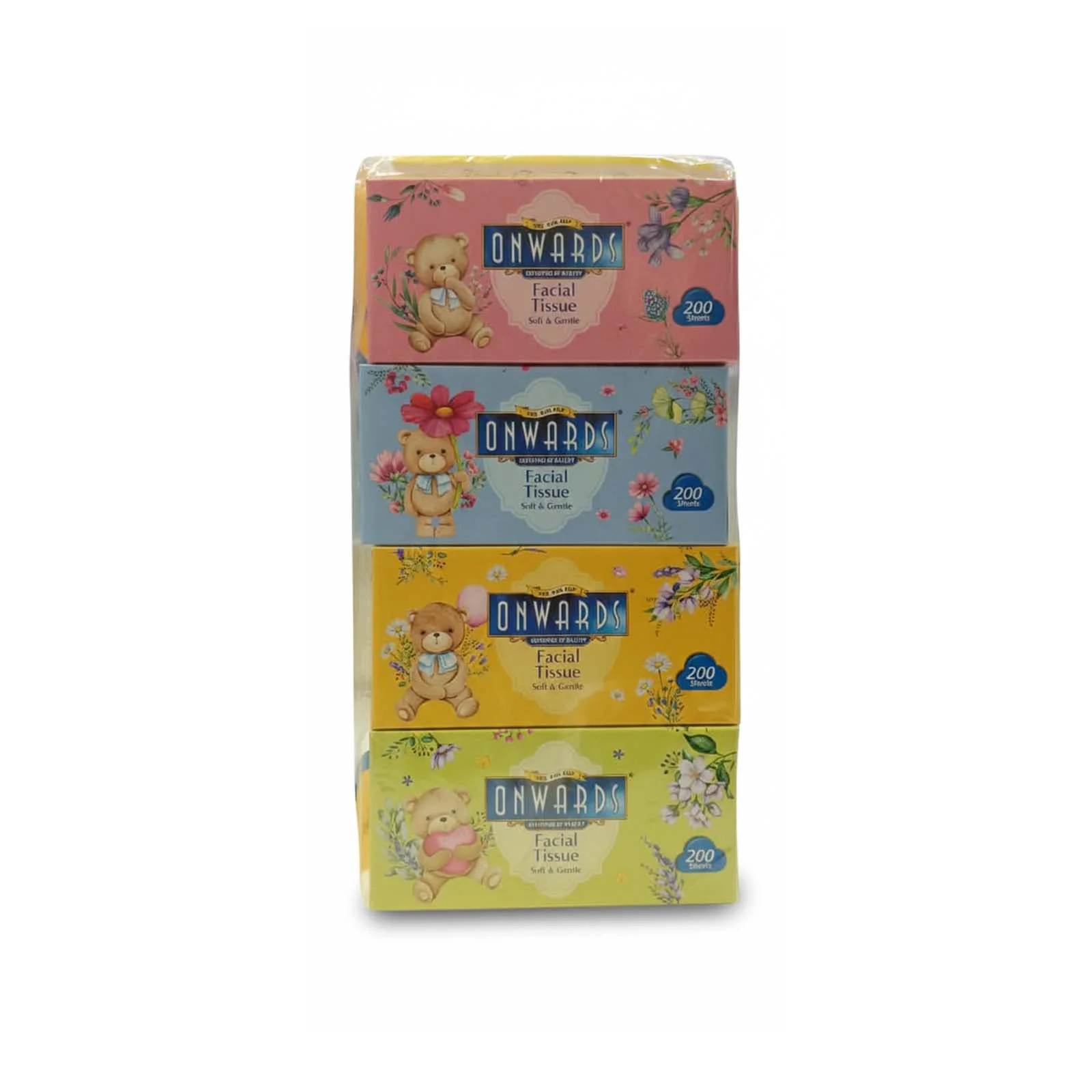 Onwards Facial Tissue 200sheets x 4packs - Image 2