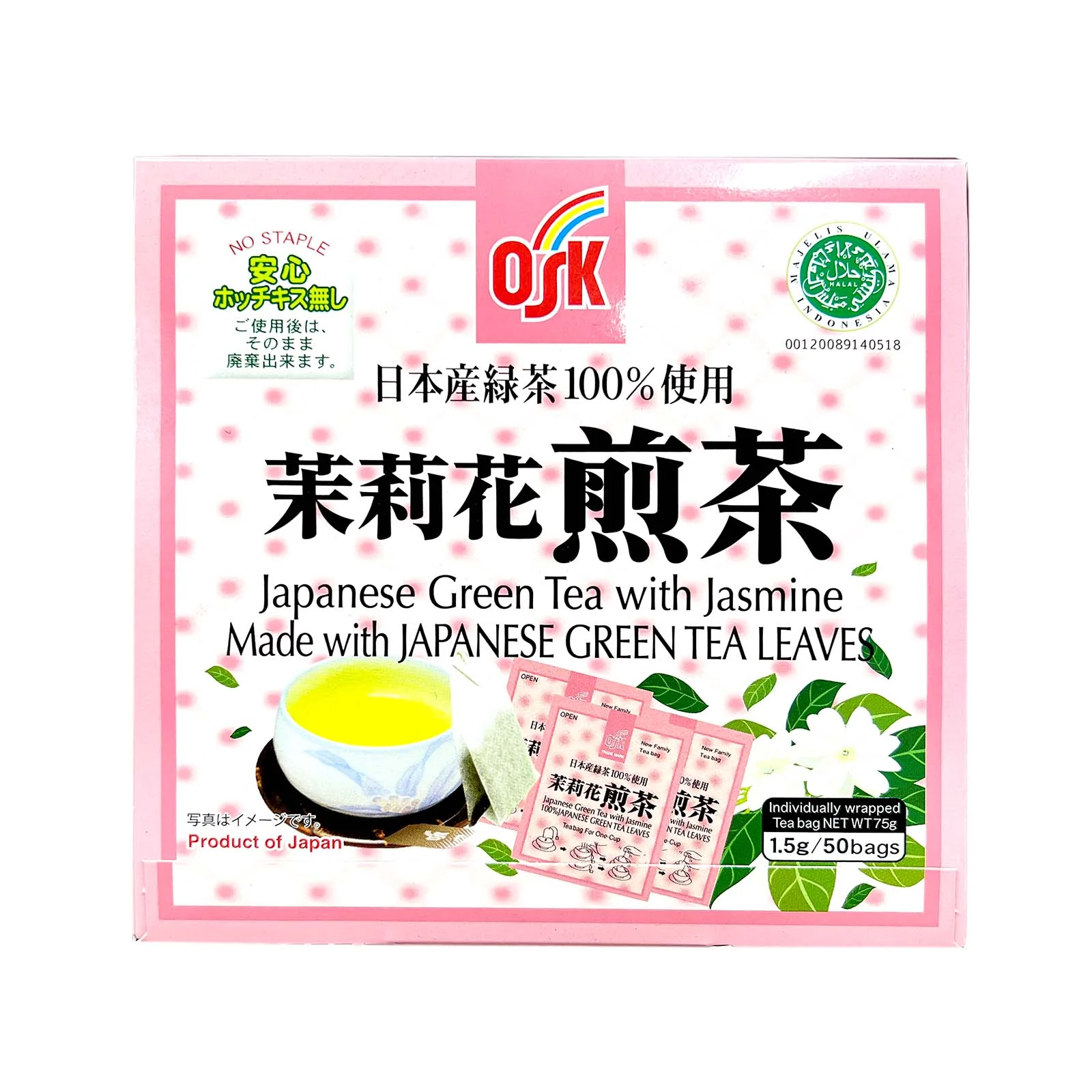 Osk Jasmine Green Tea 2g x 50 - Image 2