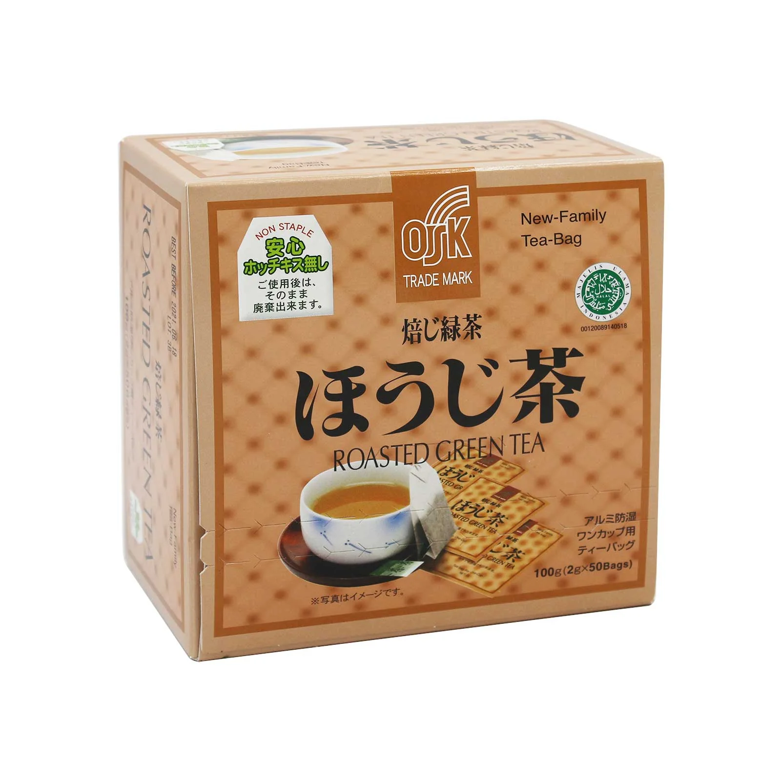 OSK Roasted Green Tea 2g x 50 - Image 2