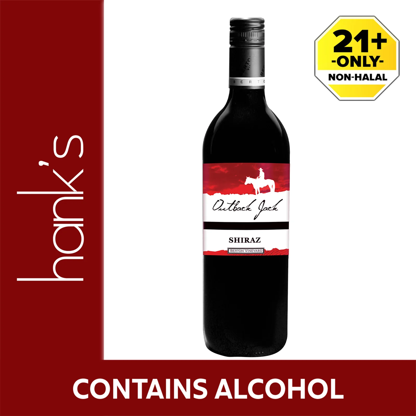 Outback Jack Shiraz Wine 750ml - Image 2