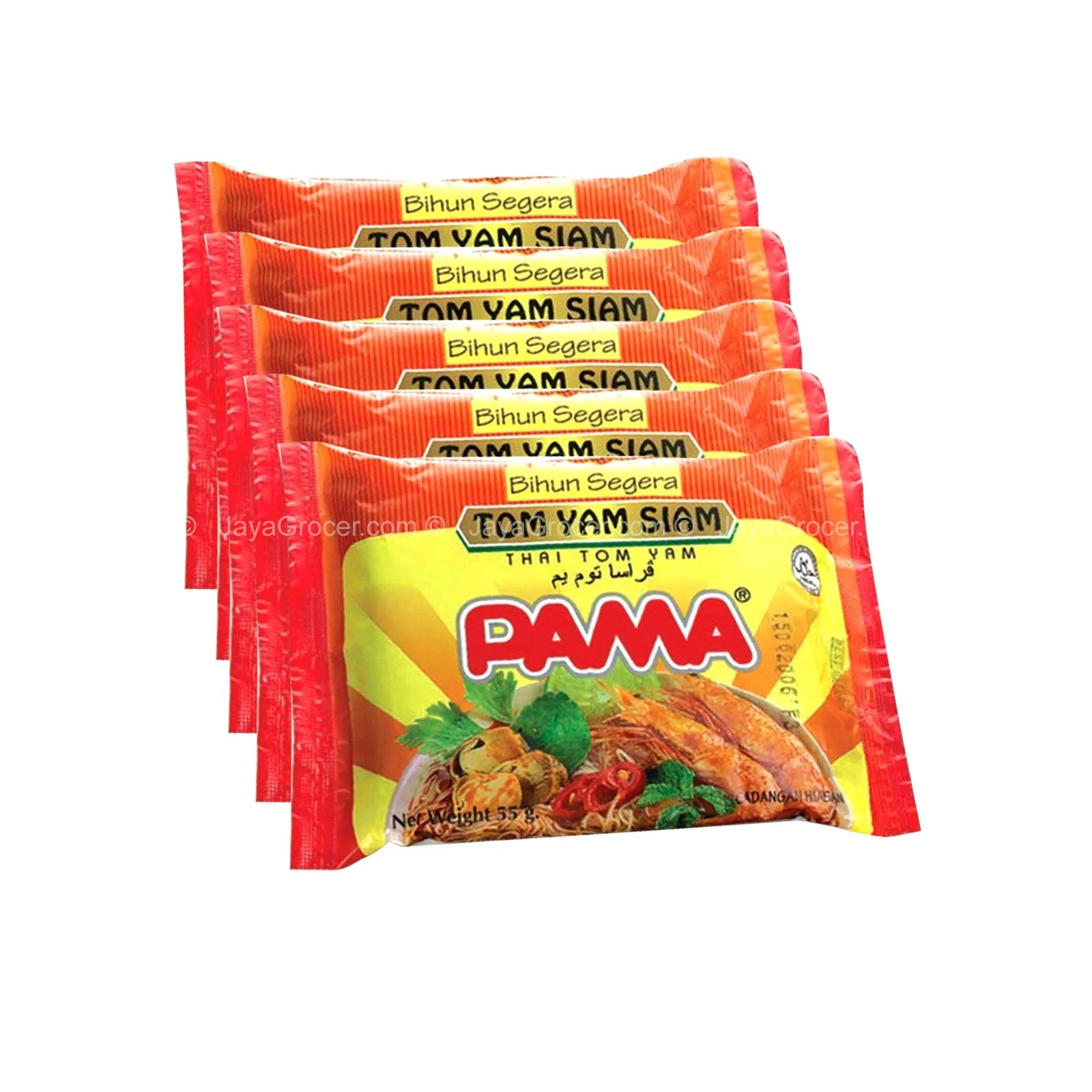 Pama Tom Yam Bihoon Instant Noodles 55g x 5 - Image 2
