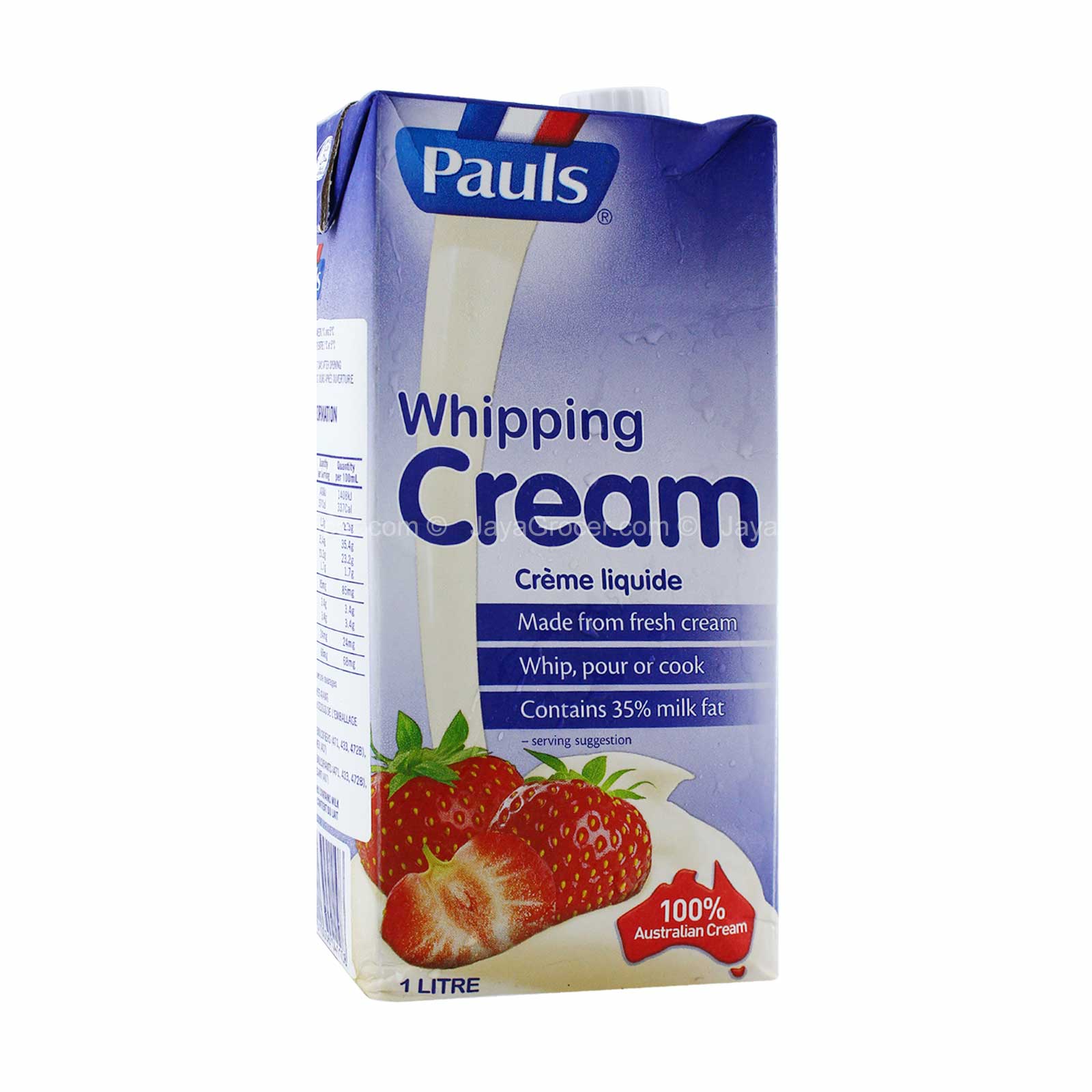 Pauls Whipping Cream 1L - Image 2