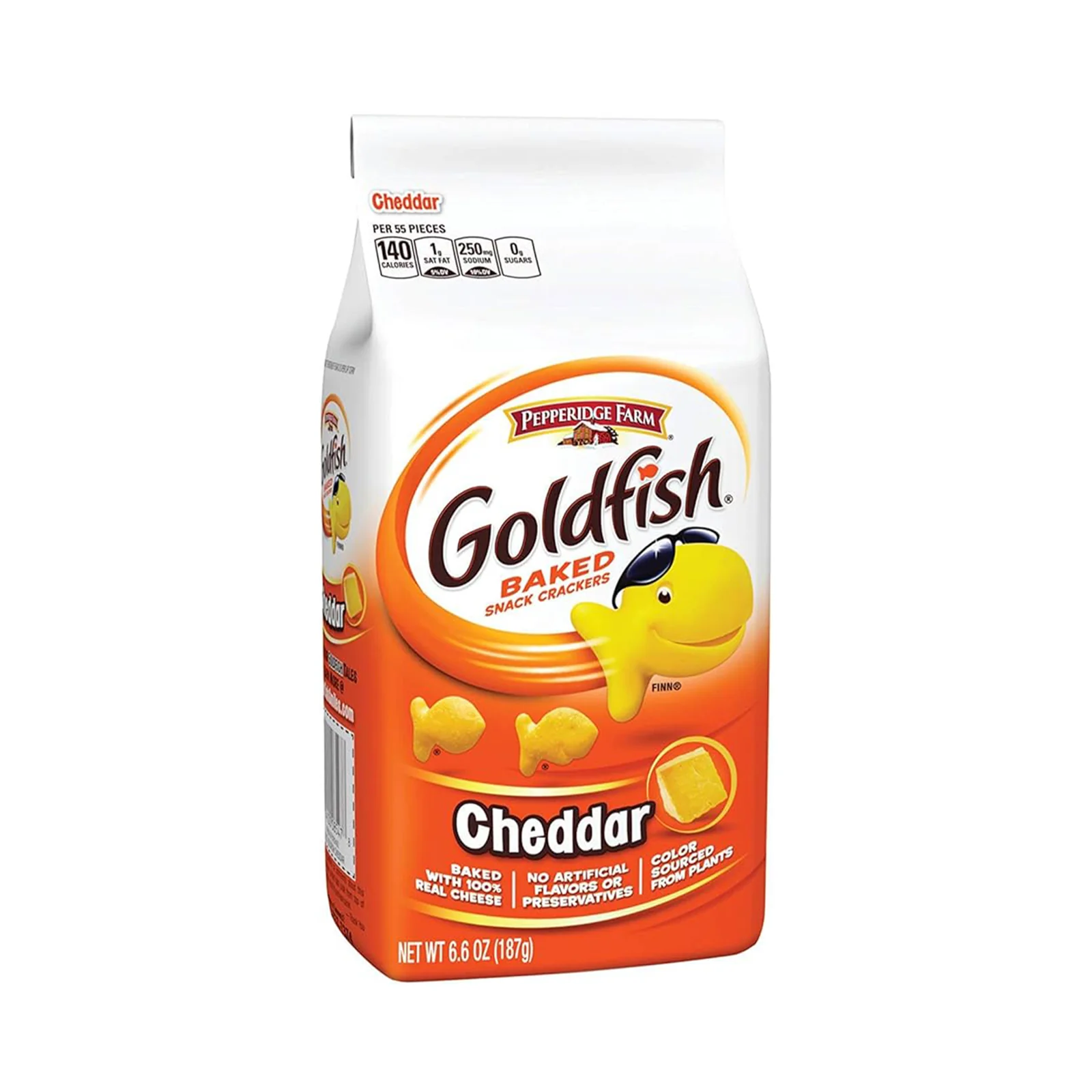Pepperidge Goldfish Baked Snack Crackers Cheddar Cheese Flavour 187g - Image 2