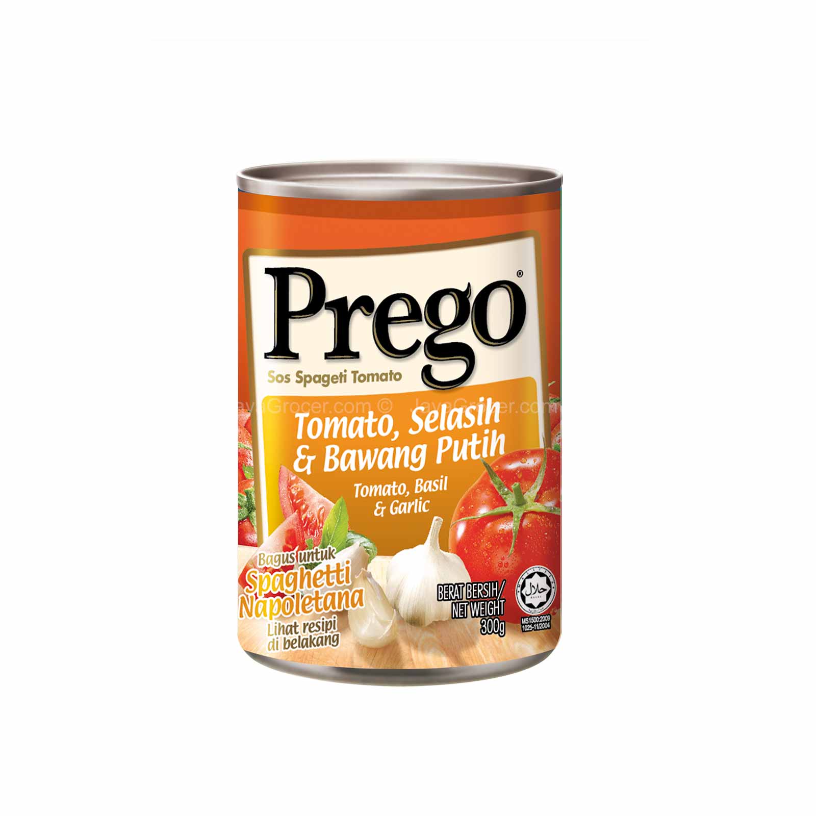 Prego Tomato, Basil and Garlic Pasta Sauce 300g - Image 2