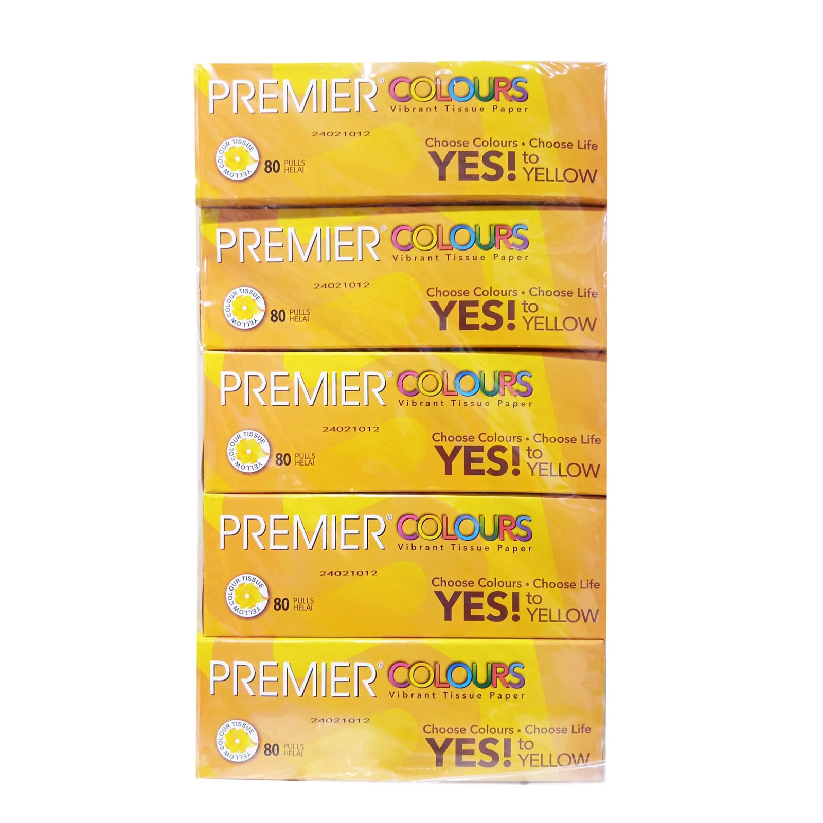Premier Colours Vibrant Tissue Paper 80pcs x 5 - Image 2