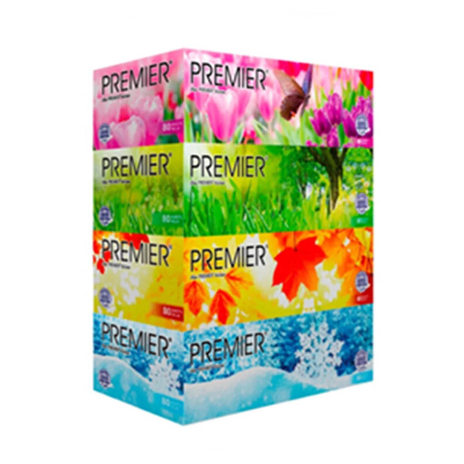 Premier Nature Facial Tissue Paper 80pcs x 4 - Image 2