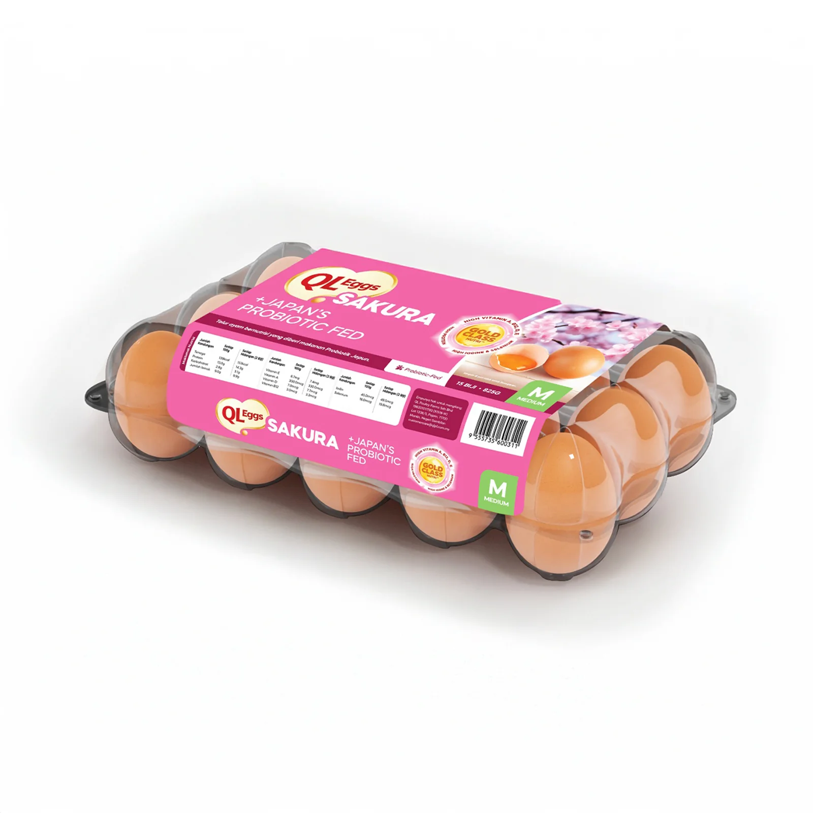 QL Sakura Fresh Eggs 15pcs/pack - Image 2