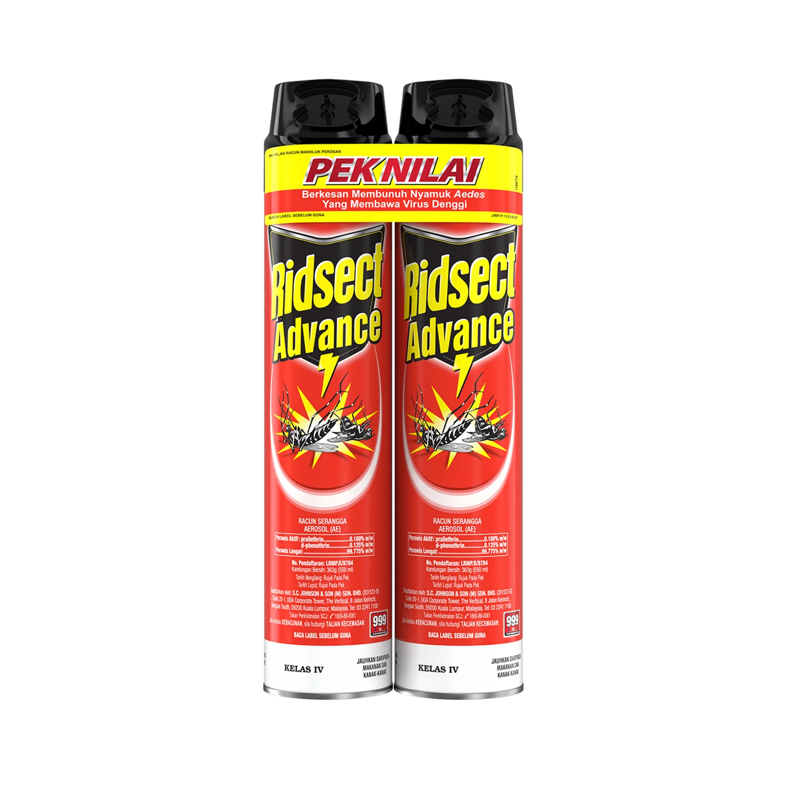 Ridsect Advance Aerosol 550ml x 2