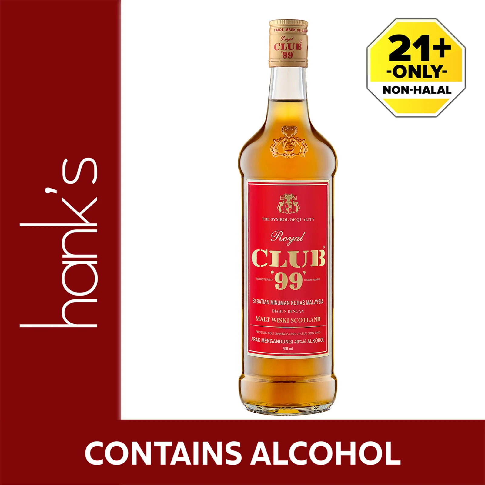 ROYAL CLUB 99 WHISKY REB CHL 700ML *1
