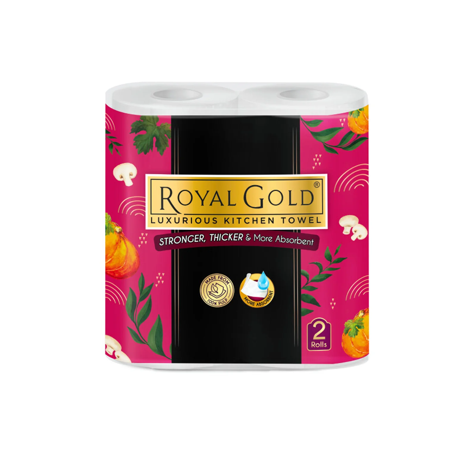 Royal Gold Luxurious Kitchen Towel 55pcs x 2rolls - Image 2