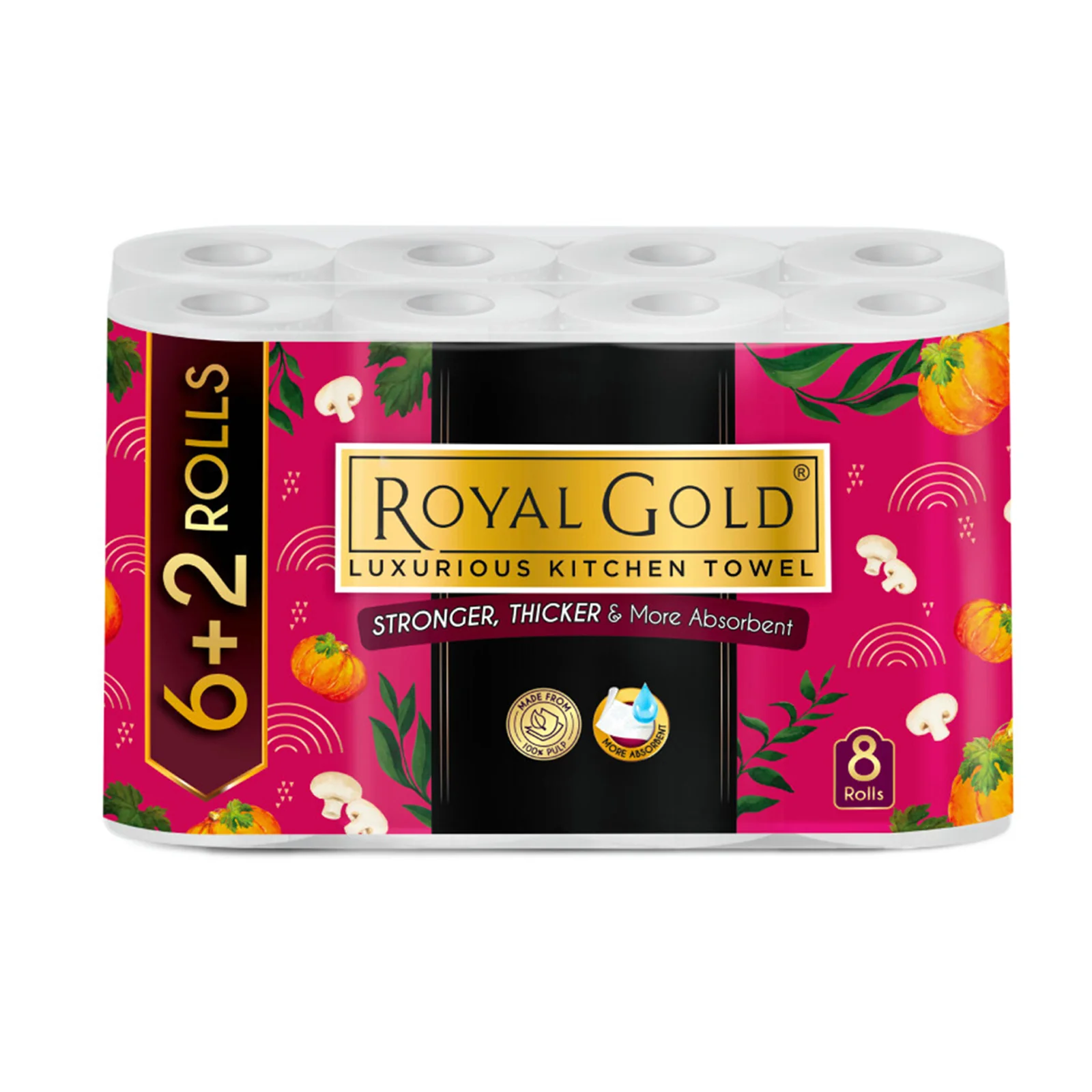 Royal Gold Luxurious Kitchen Towel 50pcs x 8 - Image 2