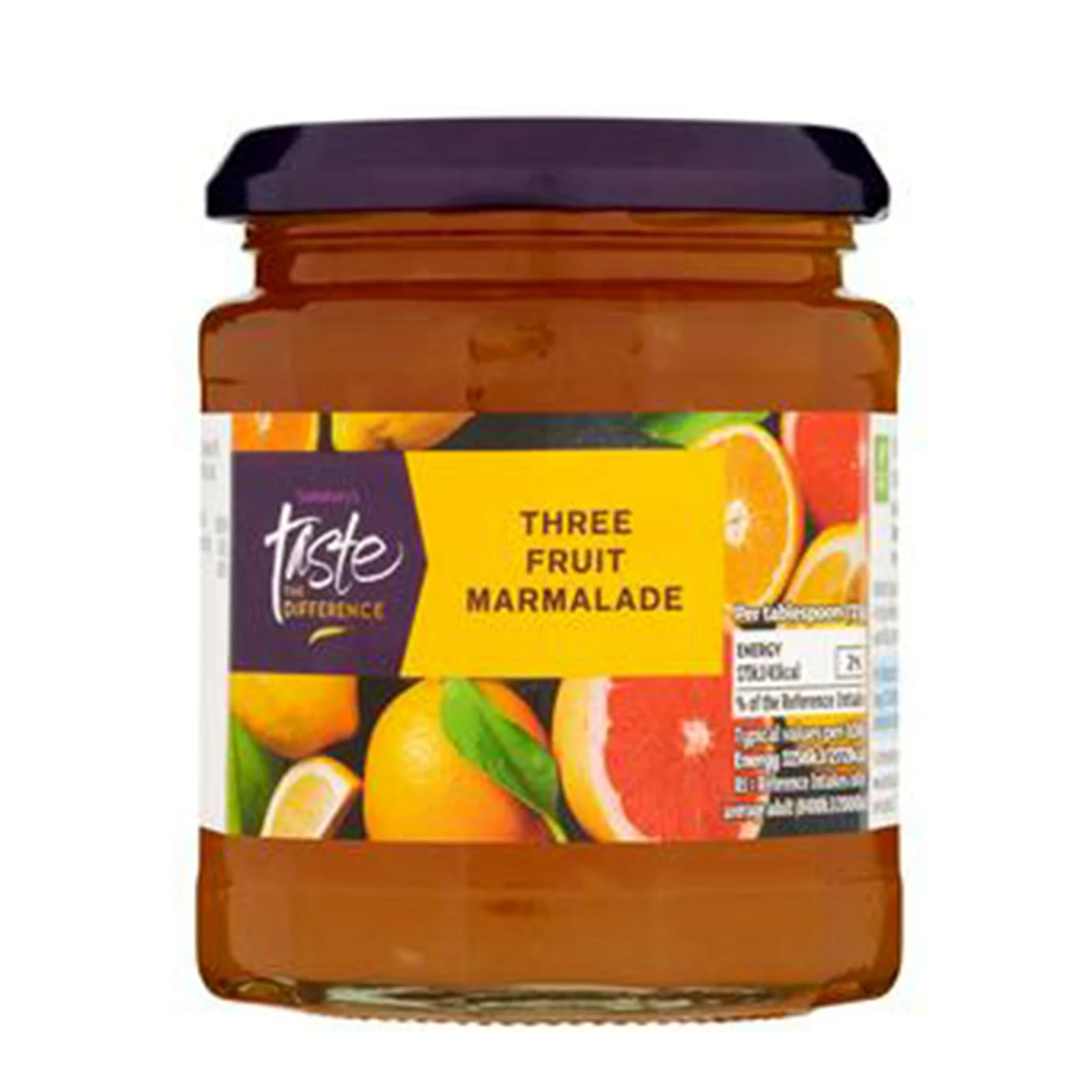 Sainsburys Taste The Difference 3 Fruit Marmalade 340g - Image 2